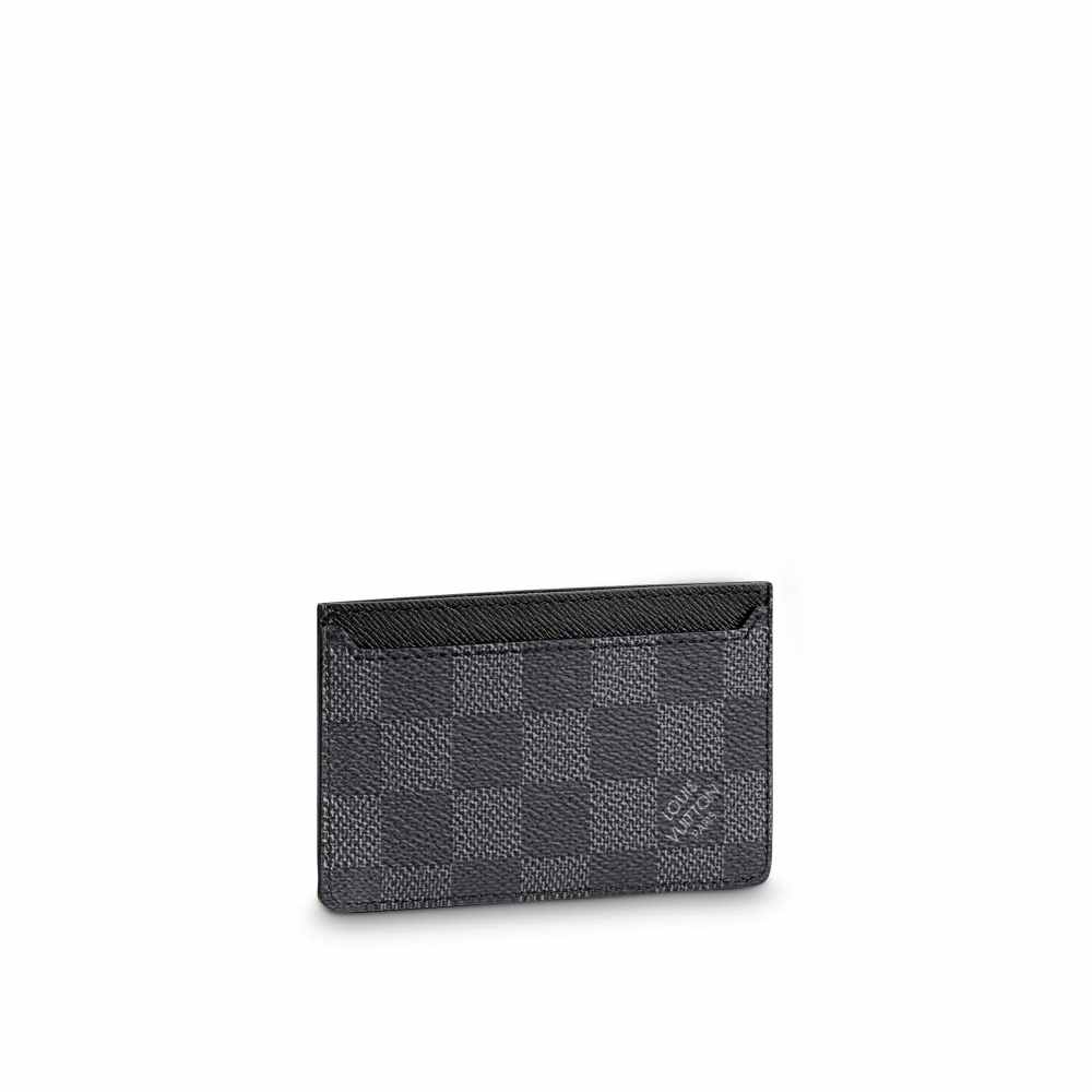 Neo Porte Cartes Damier Graphite Canvas N62666