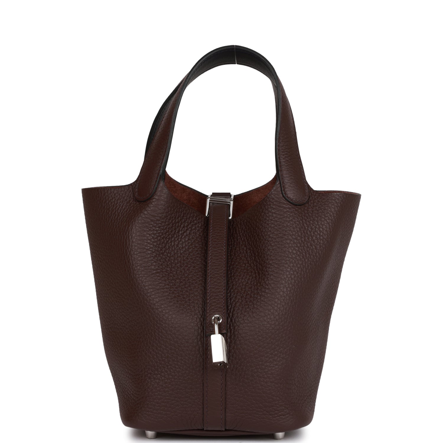 Hermes Eclat Picotin Lock 18 Rouge Sellier Clemence Palladium Hardware 1018526