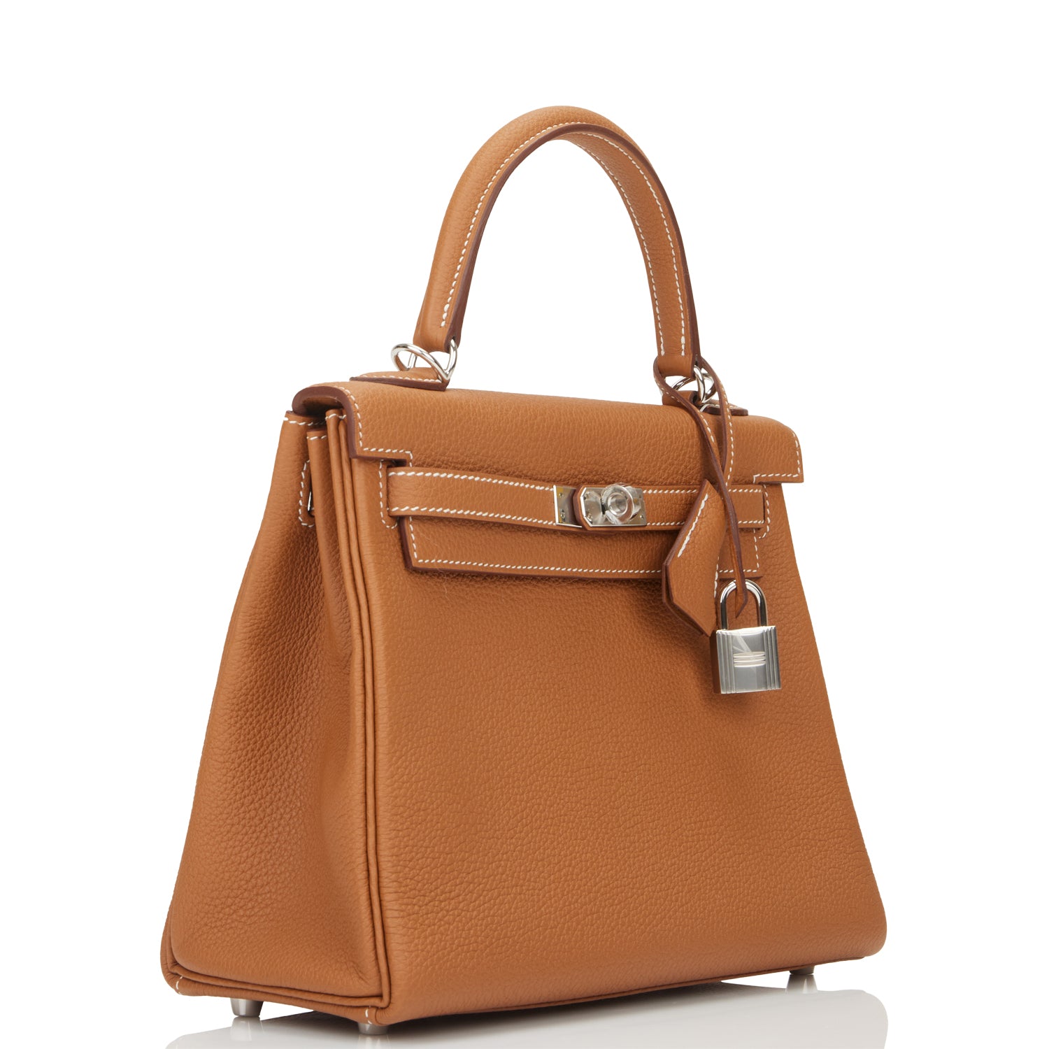 Hermes Kelly Retourne 25 Gold Togo Palladium Hardware 1335150
