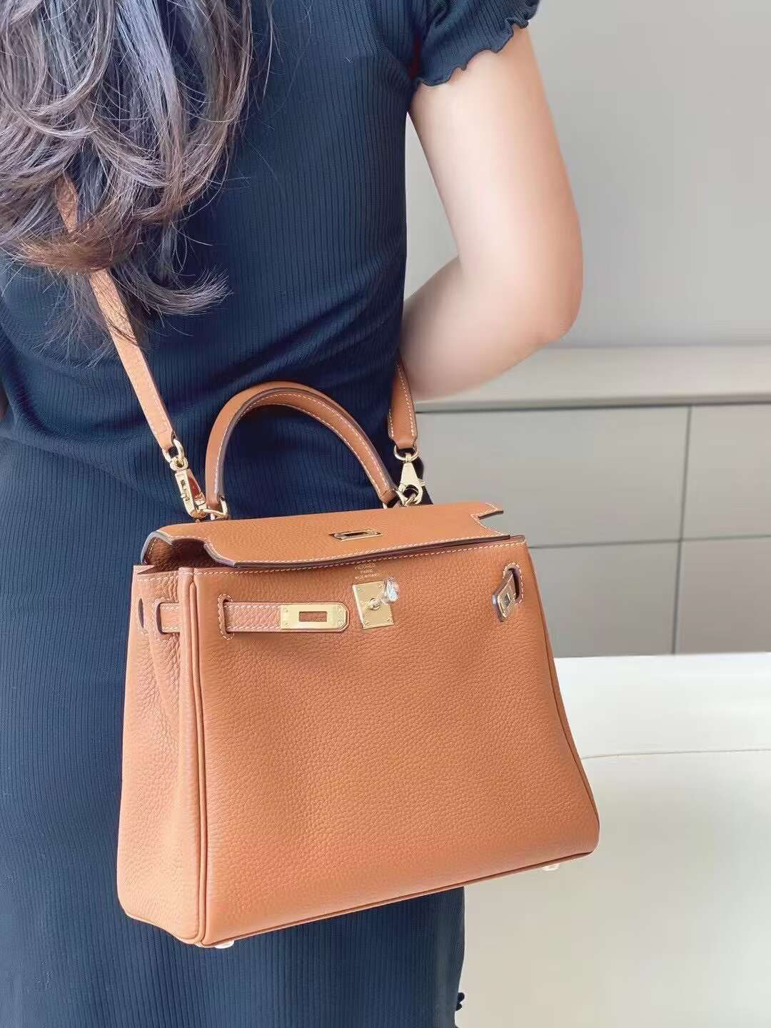 Hermes Kelly Retourne 25 Gold Togo Gold Hardware 1029212