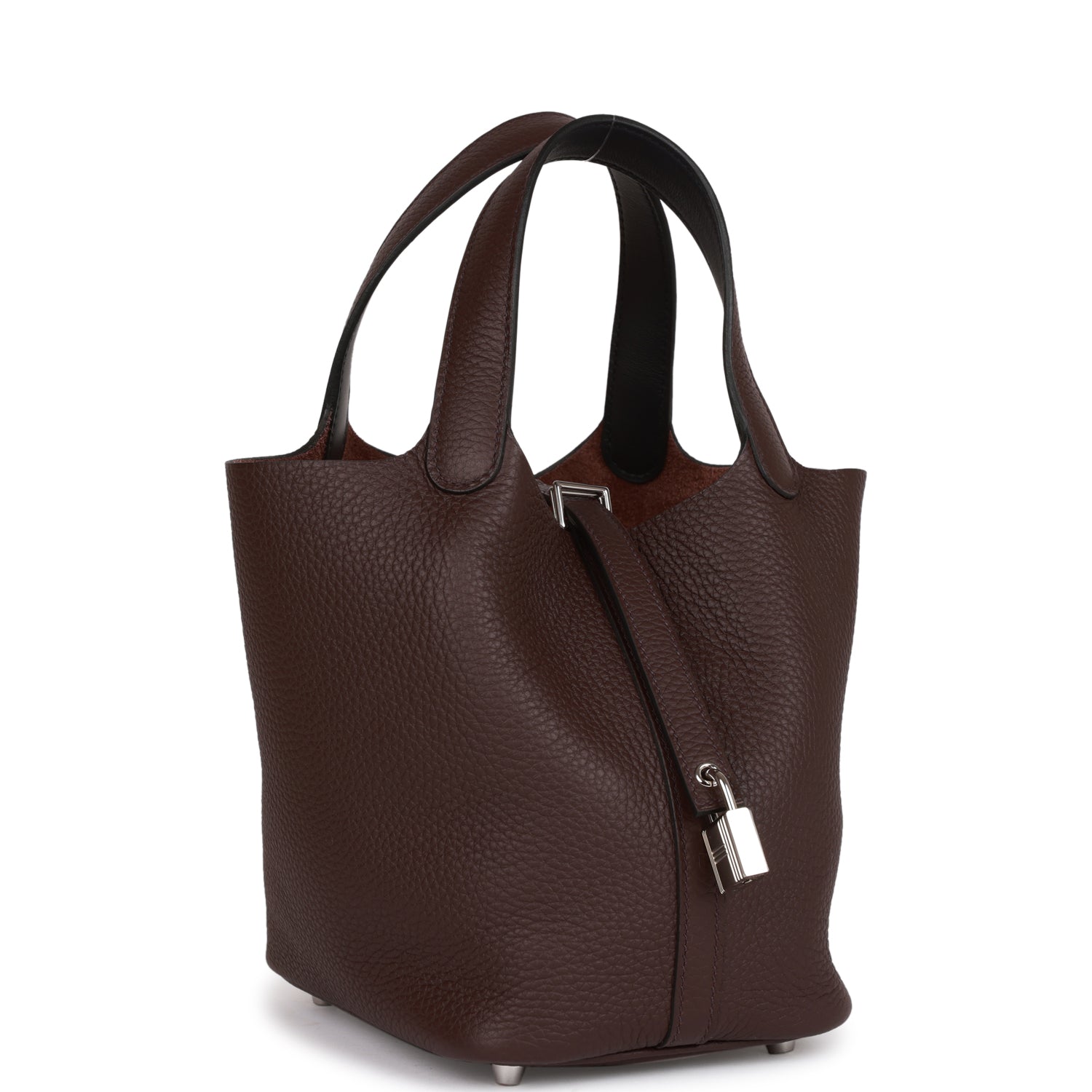 Hermes Eclat Picotin Lock 18 Rouge Sellier Clemence Palladium Hardware 1018526