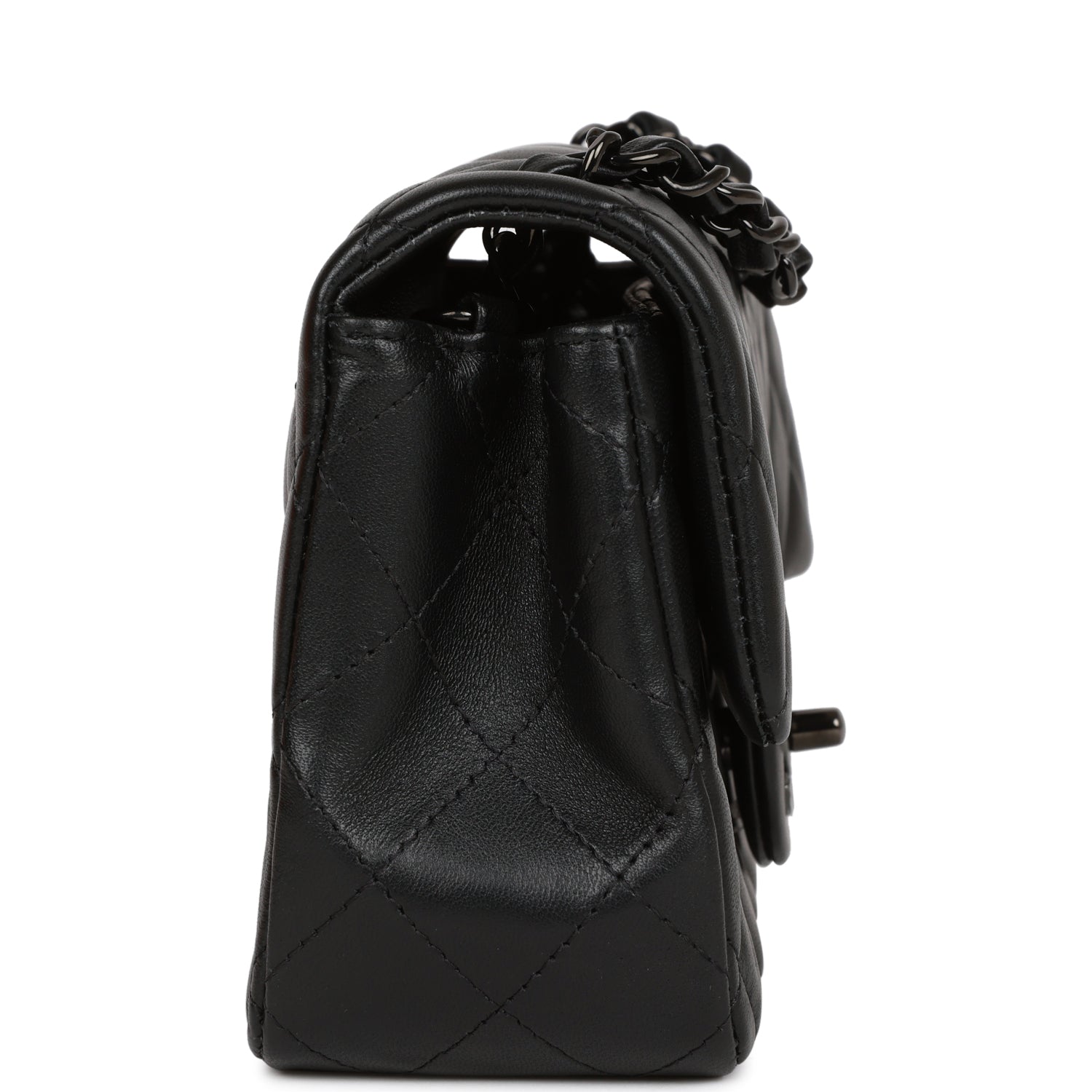 Chanel Mini Rectangular Flap Bag SO Black Lambskin Black Hardware for MR 1036347