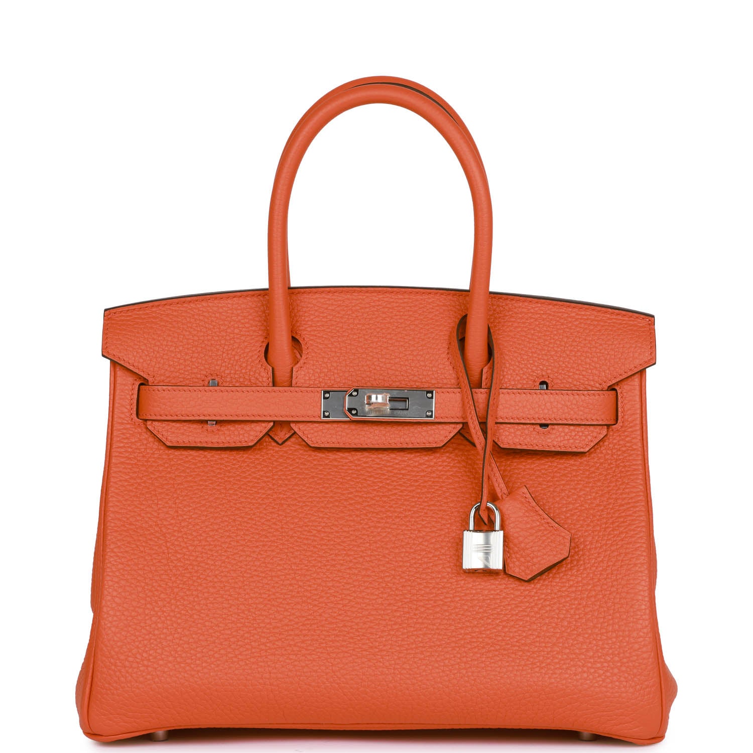 Hermes Birkin 30 Orange Poppy Clemence Palladium Hardware 1353332