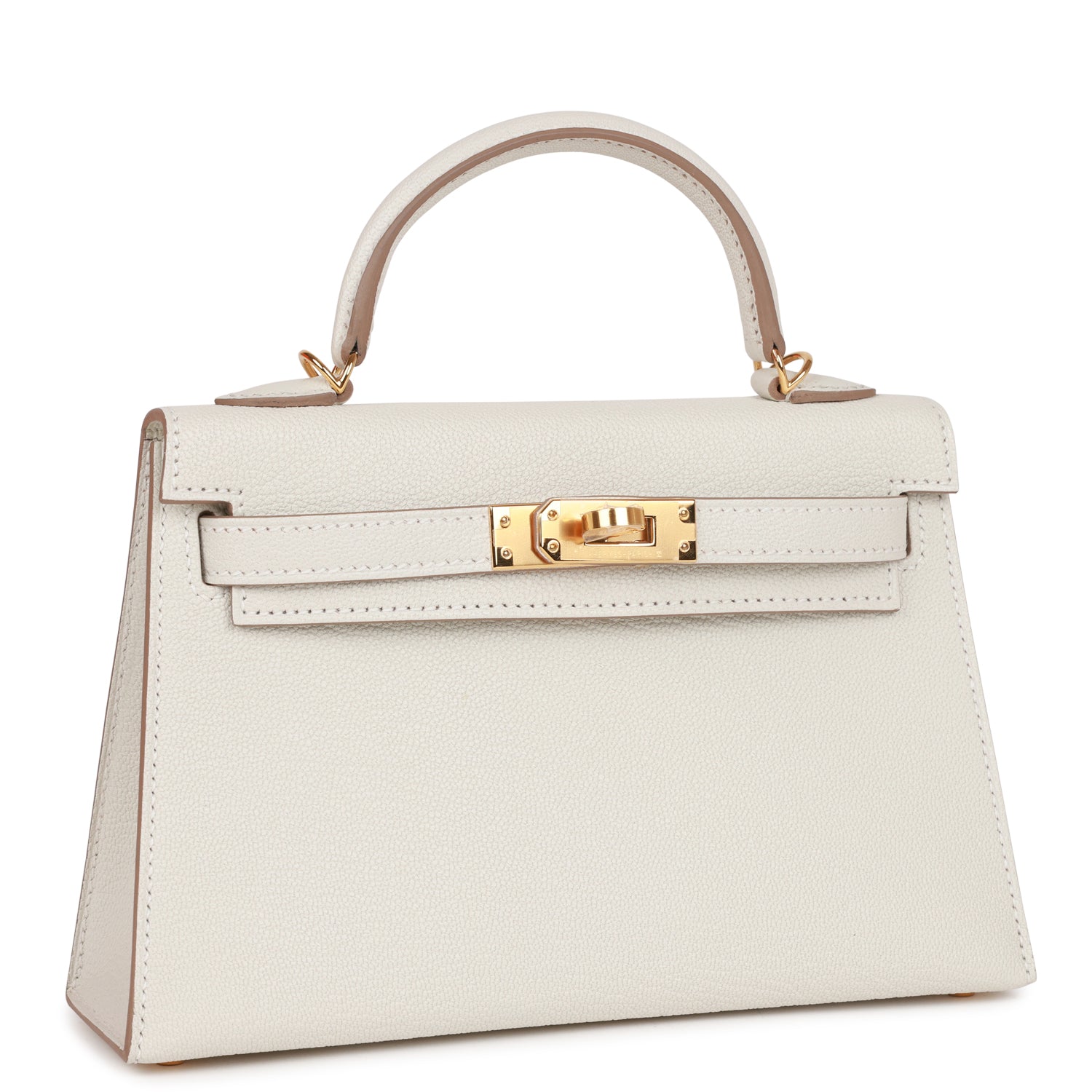 Hermes Kelly Sellier 20 Mushroom Chèvre Gold Hardware 1307980