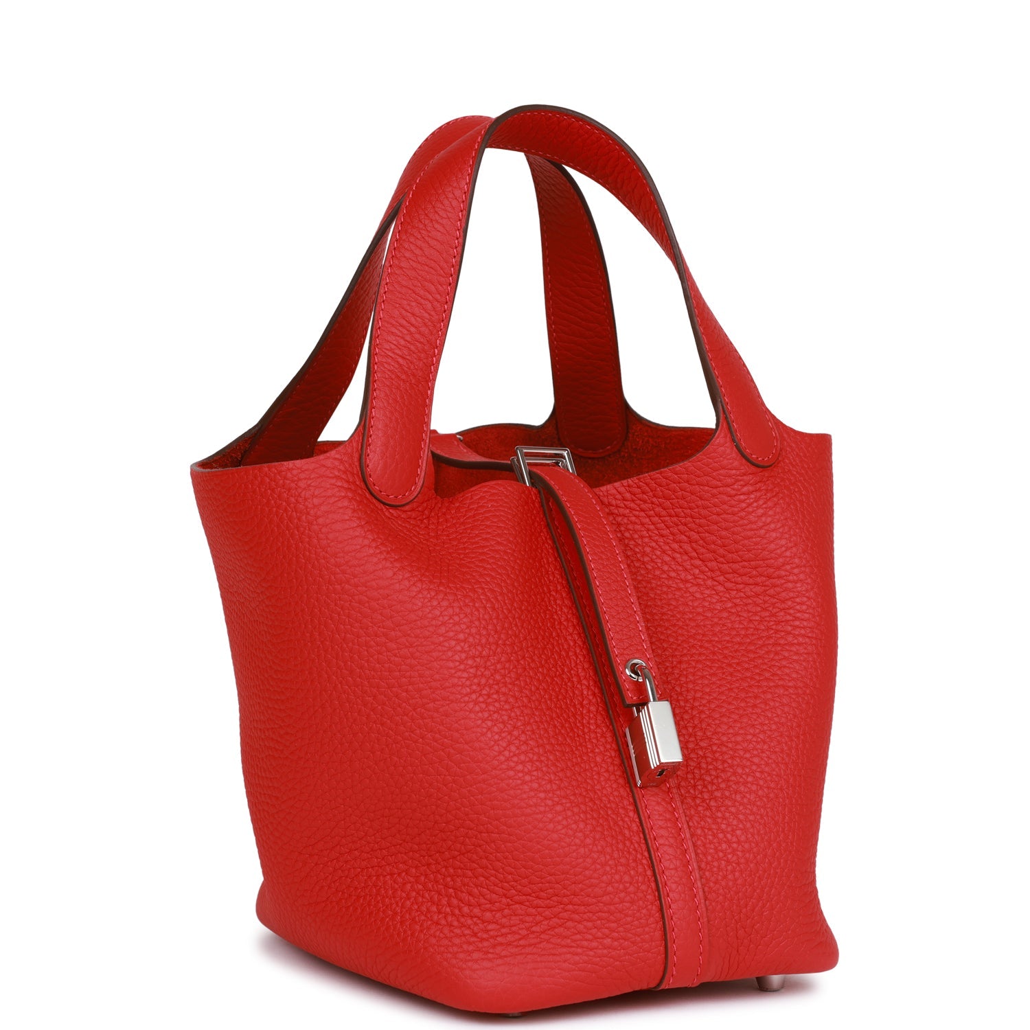 Hermes Picotin Lock 18 Vermillion Clemence Palladium Hardware 1138741