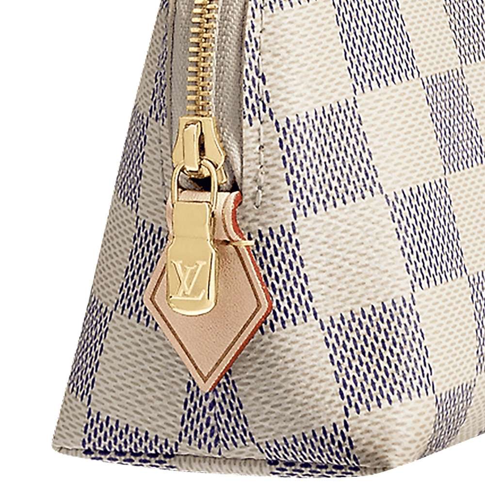 Cosmetic Pouch Damier Azur Canvas N60024