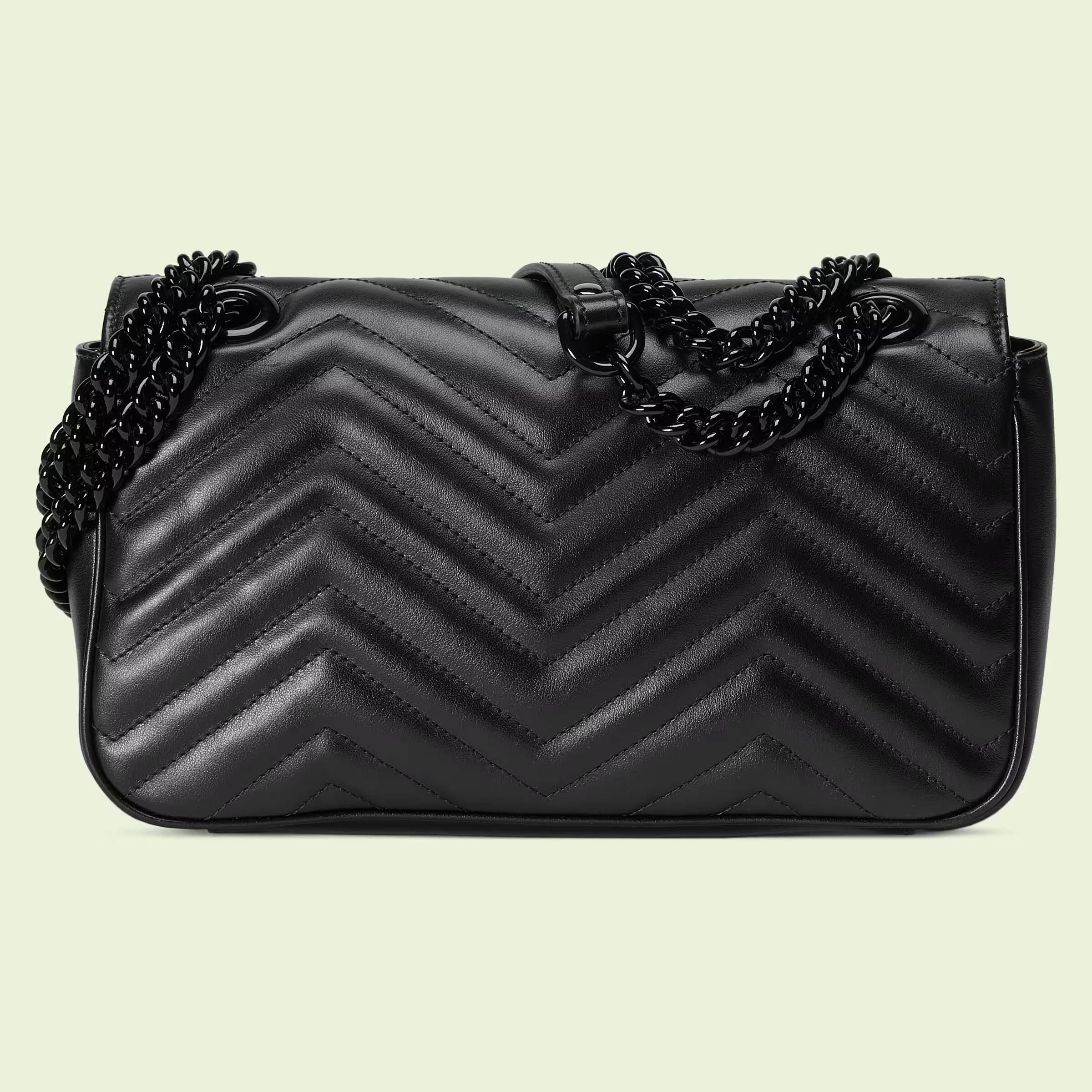 Gucci Marmont small shoulder bag - Black Leather 443497
