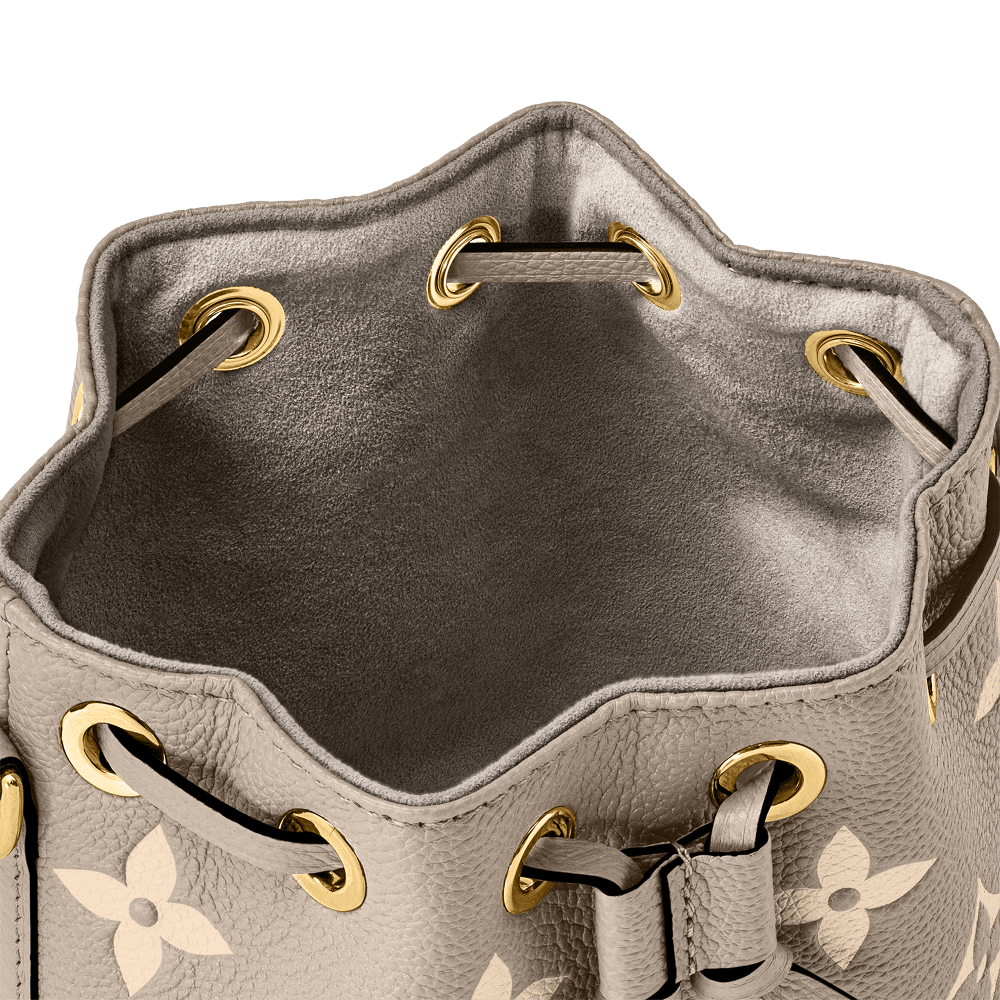 Nano Noé Bicolour Monogram Empreinte Leather M46291