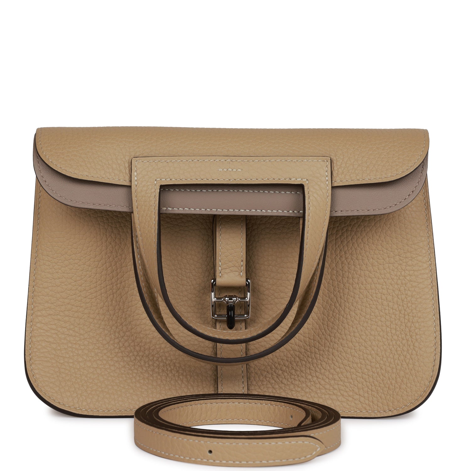 Hermes Halzan 25 Trench Clemence Verso Palladium Hardware 1163241