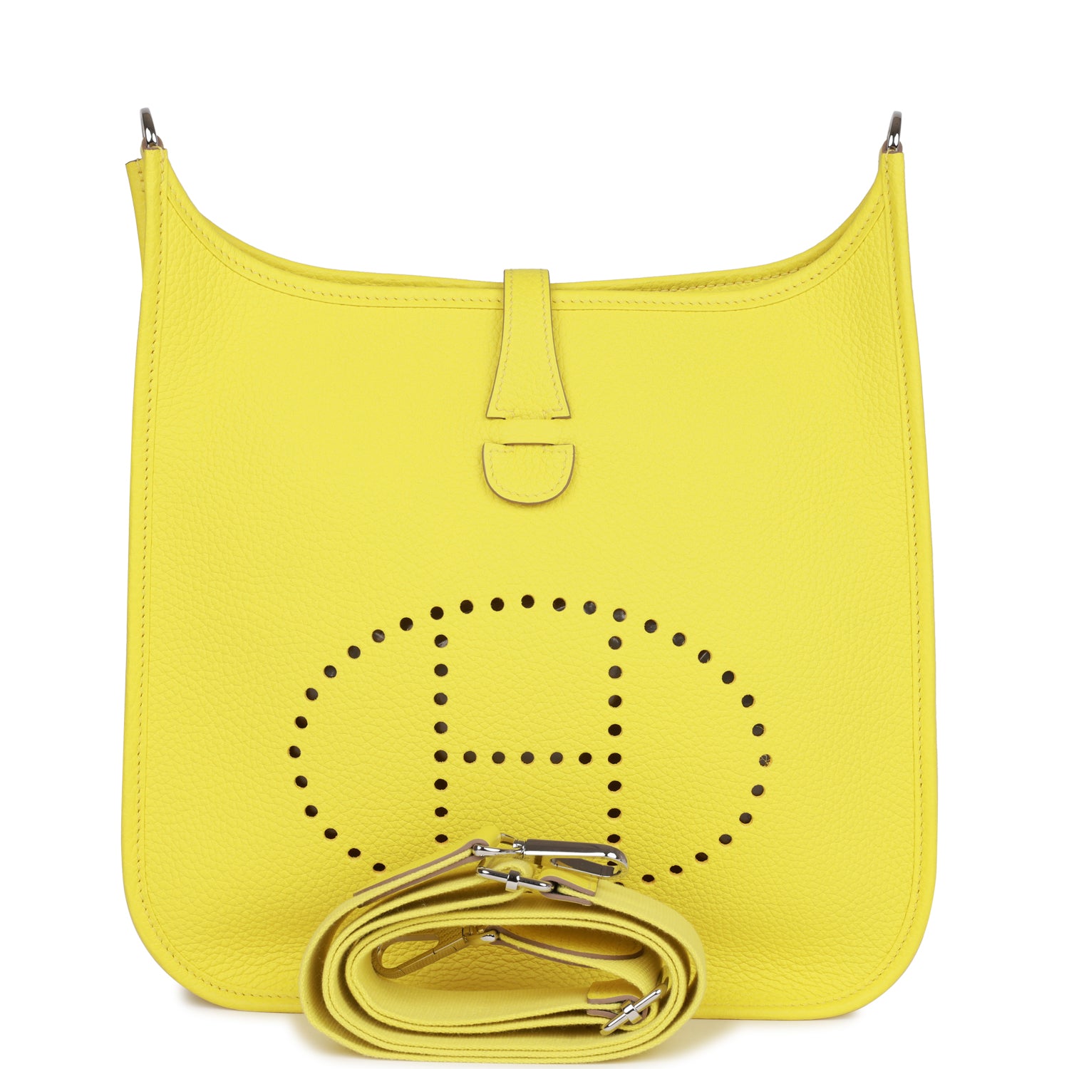 Hermes Evelyne III PM Lime Clemence Palladium Hardware 771524