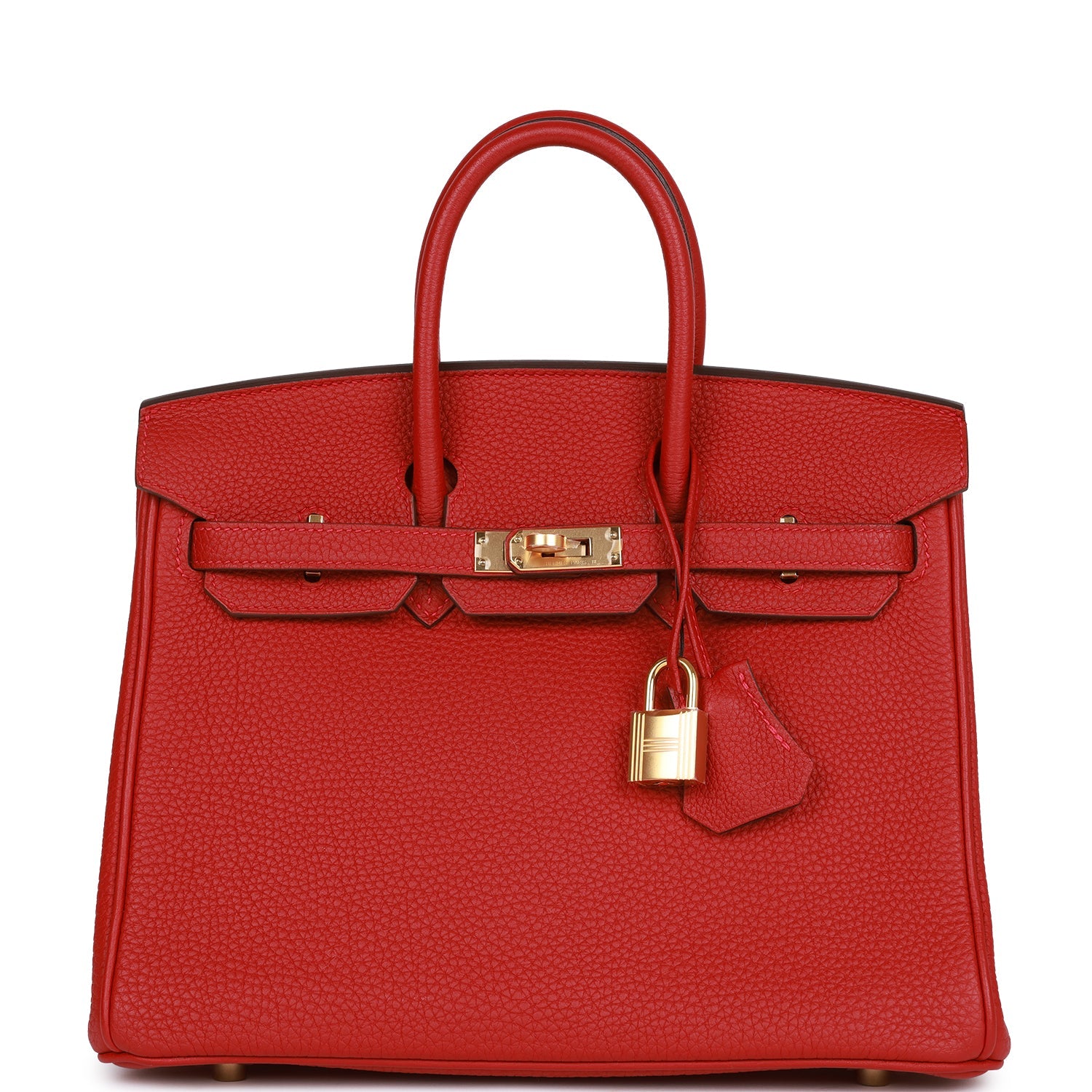 Hermes Birkin 25 Rouge Vif Togo Gold Hardware 321606