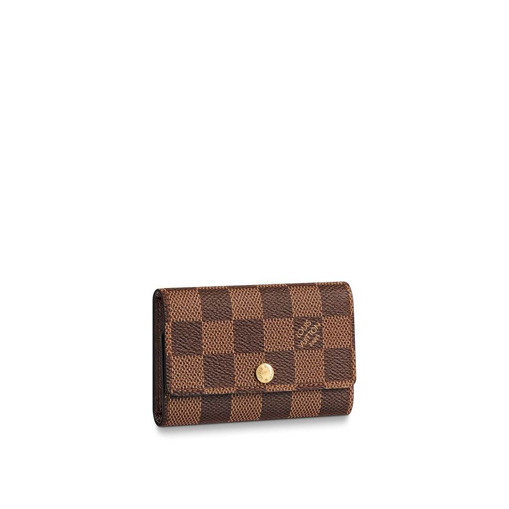 6 Key Holder Damier Ebène Canvas N62630