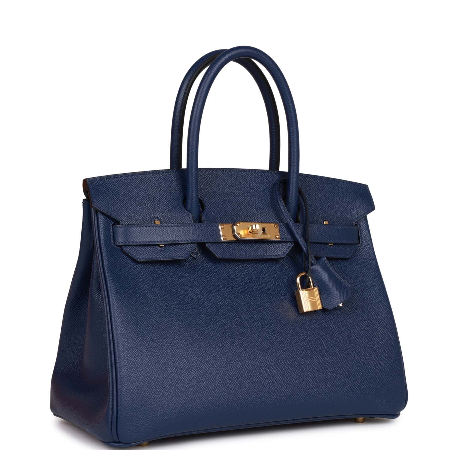 Hermes Birkin 30 Bleu Saphir Epsom Gold Hardware 1440821