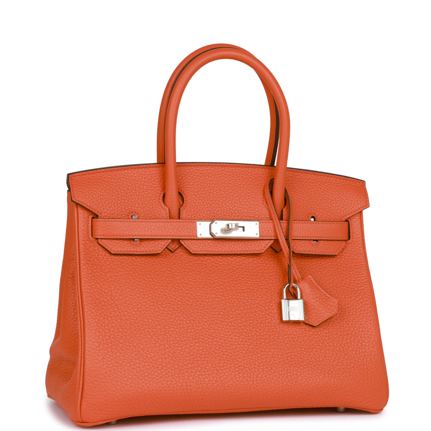 Hermes Birkin 30 Orange Poppy Clemence Palladium Hardware 1353332