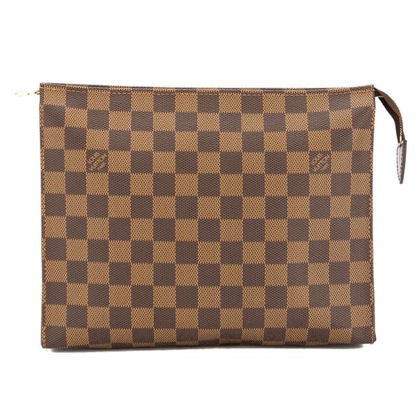 Louis Vuitton Damier Ebene Clutches Brown N47543
