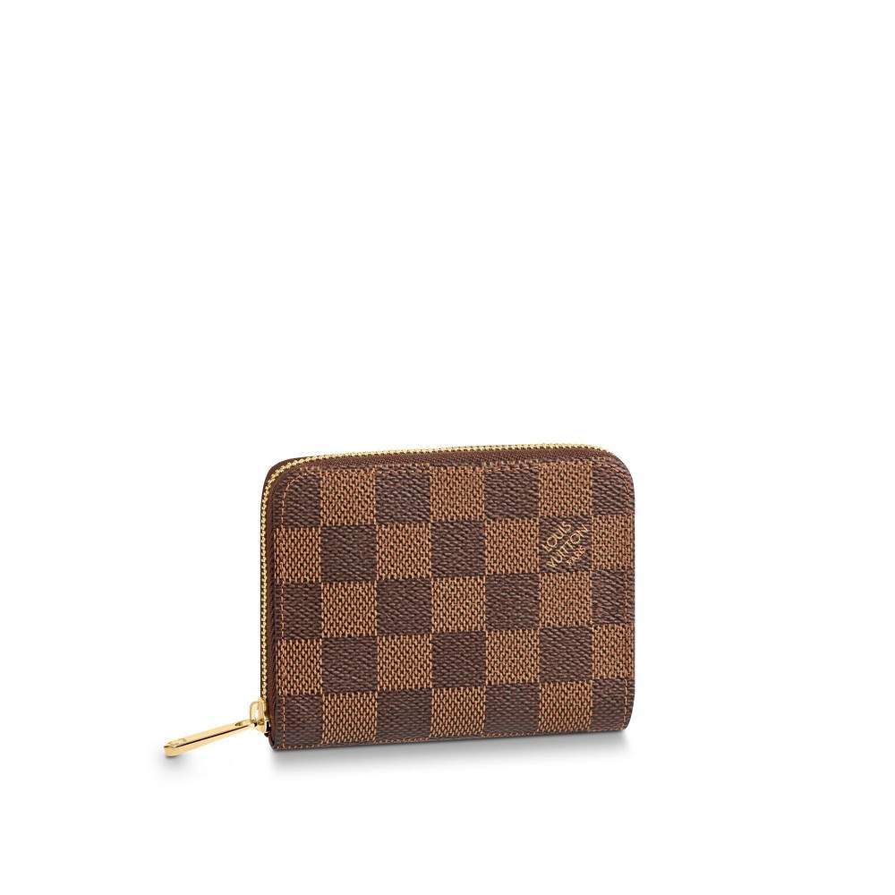 Zippy Coin Purse Damier Ebène Canvas N63070