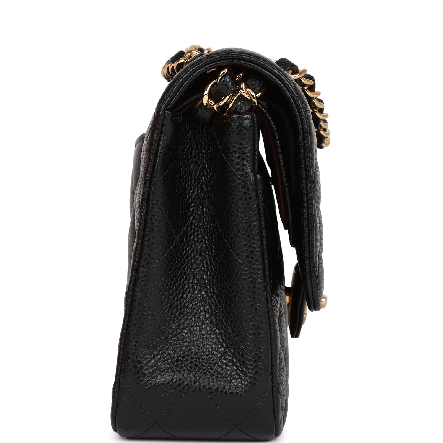Chanel Medium Classic Double Flap Bag Black Caviar Gold Hardware 806321