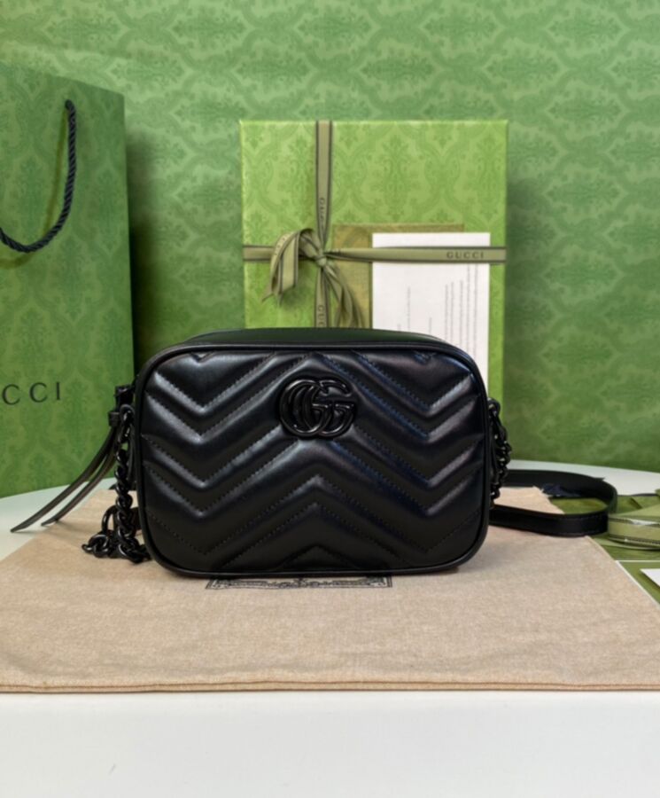 Gucci GG Marmont Mini Shoulder Bag Black 634936