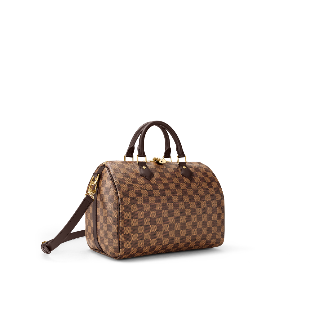 Speedy Bandoulière 30 Damier Ebène Canvas N41364