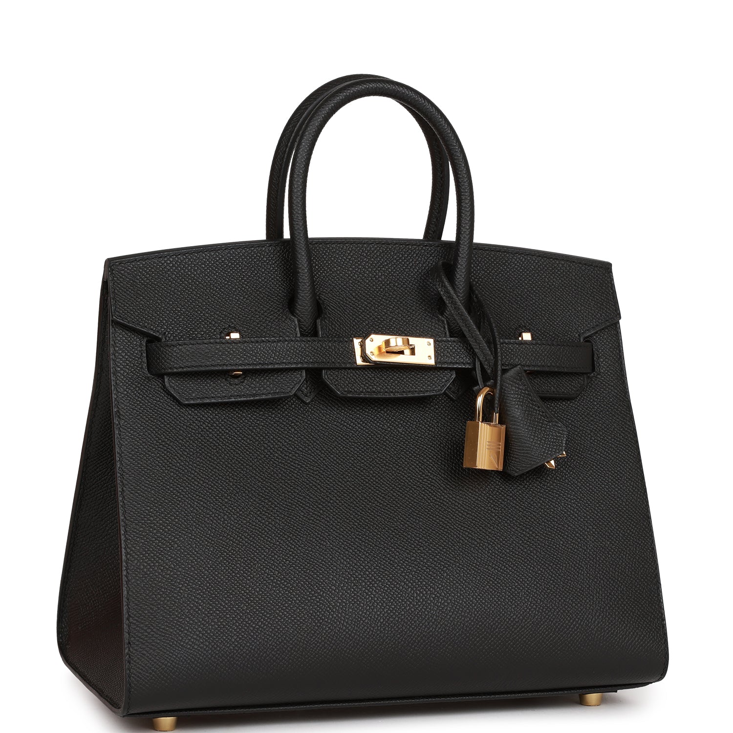 Hermes Birkin Sellier 25 Black Epsom Gold Hardware 959335