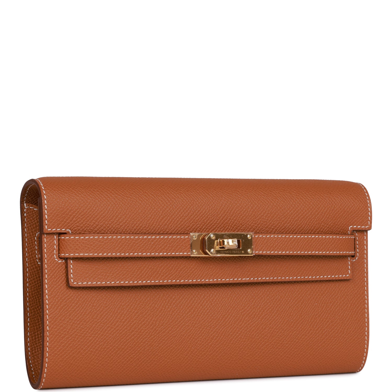Hermes Kelly Wallet To Go Gold Epsom Gold Hardware 1393764