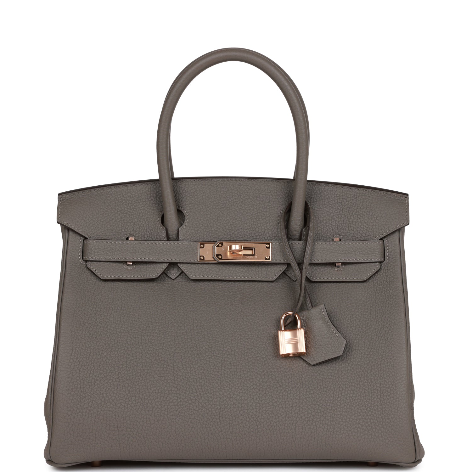 Hermes Birkin 30 Gris Meyer Togo Rose Gold Hardware 1017746