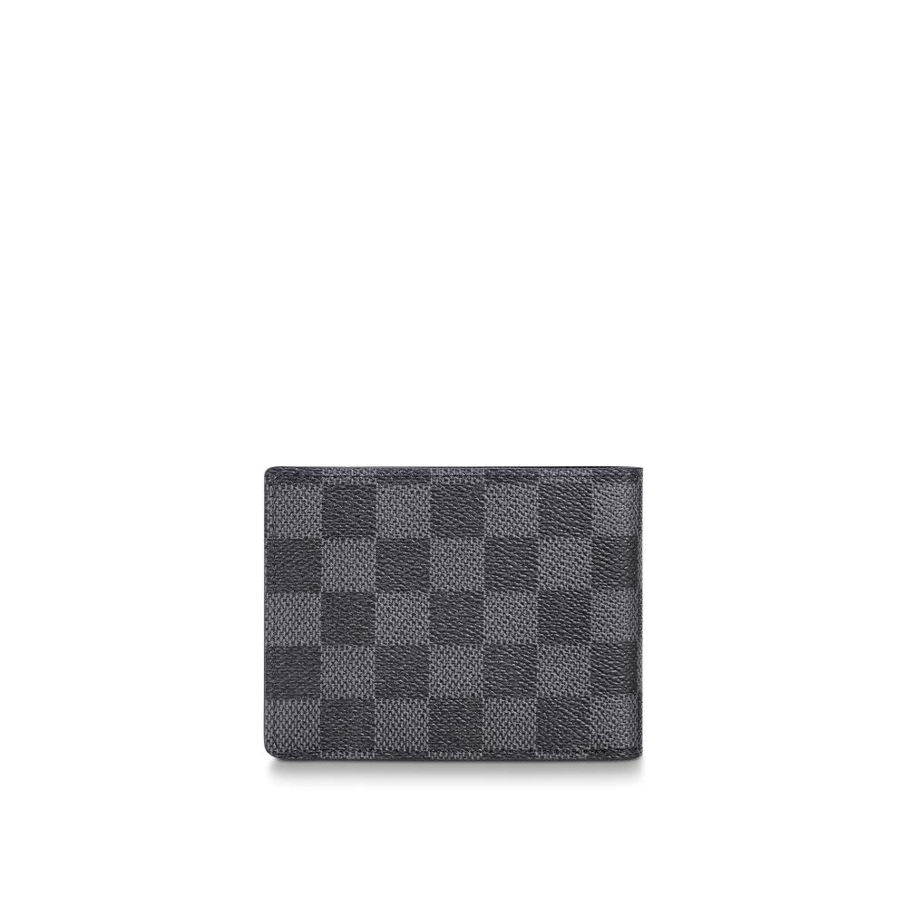 Multiple Wallet Damier Graphite Canvas N60434