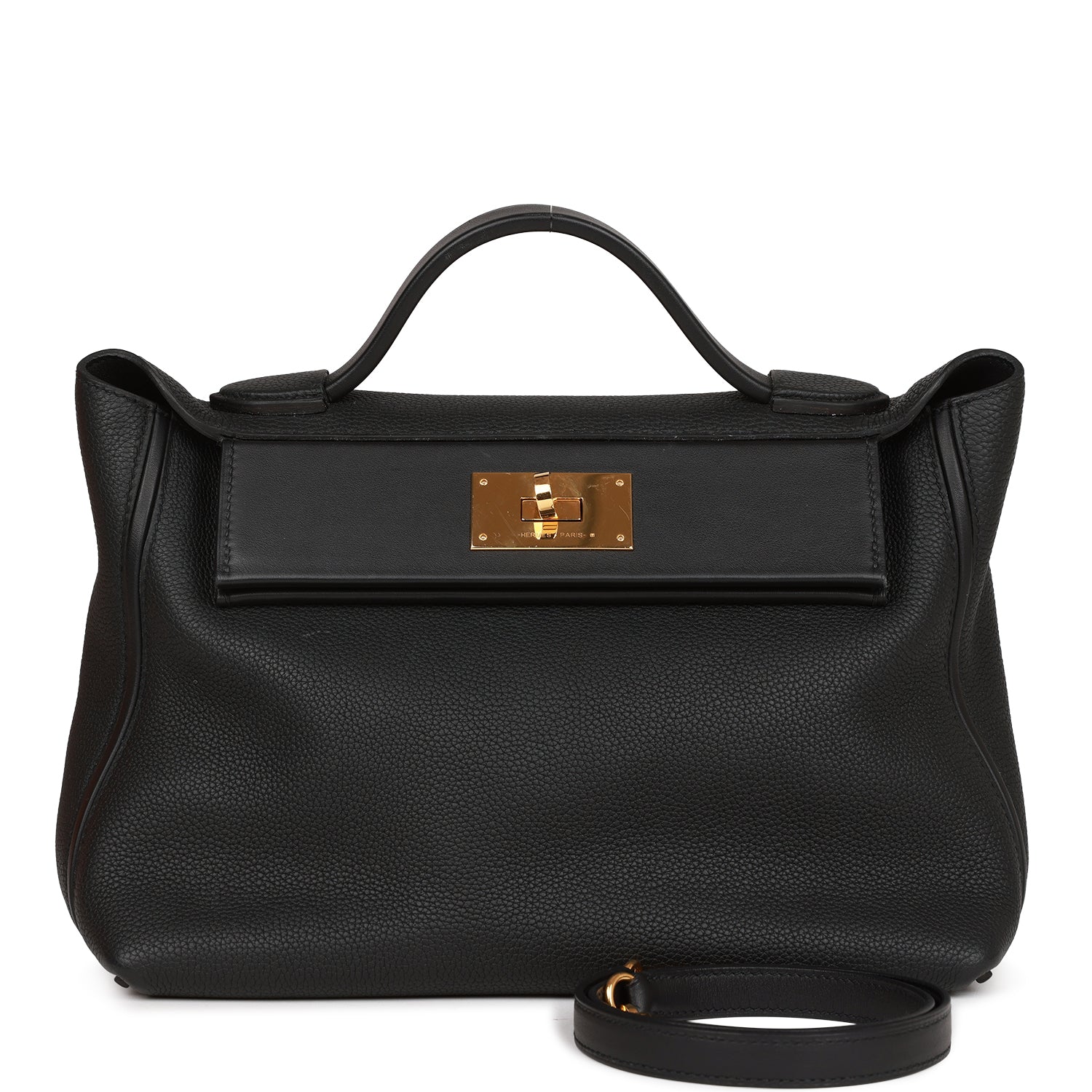 Hermes 24/24 Bag 29 Black Togo and Swift Gold Hardware 1194157