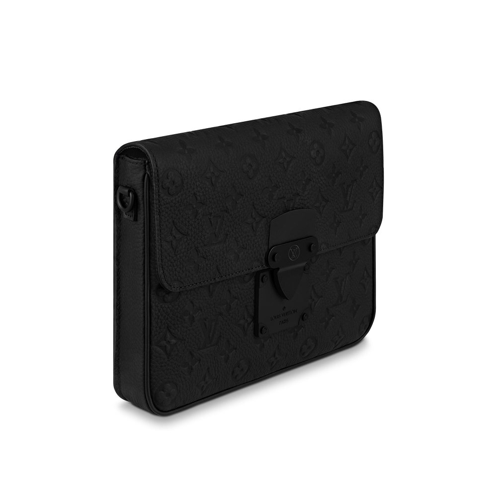 S Lock A4 Pouch Taurillon Monogram M80582