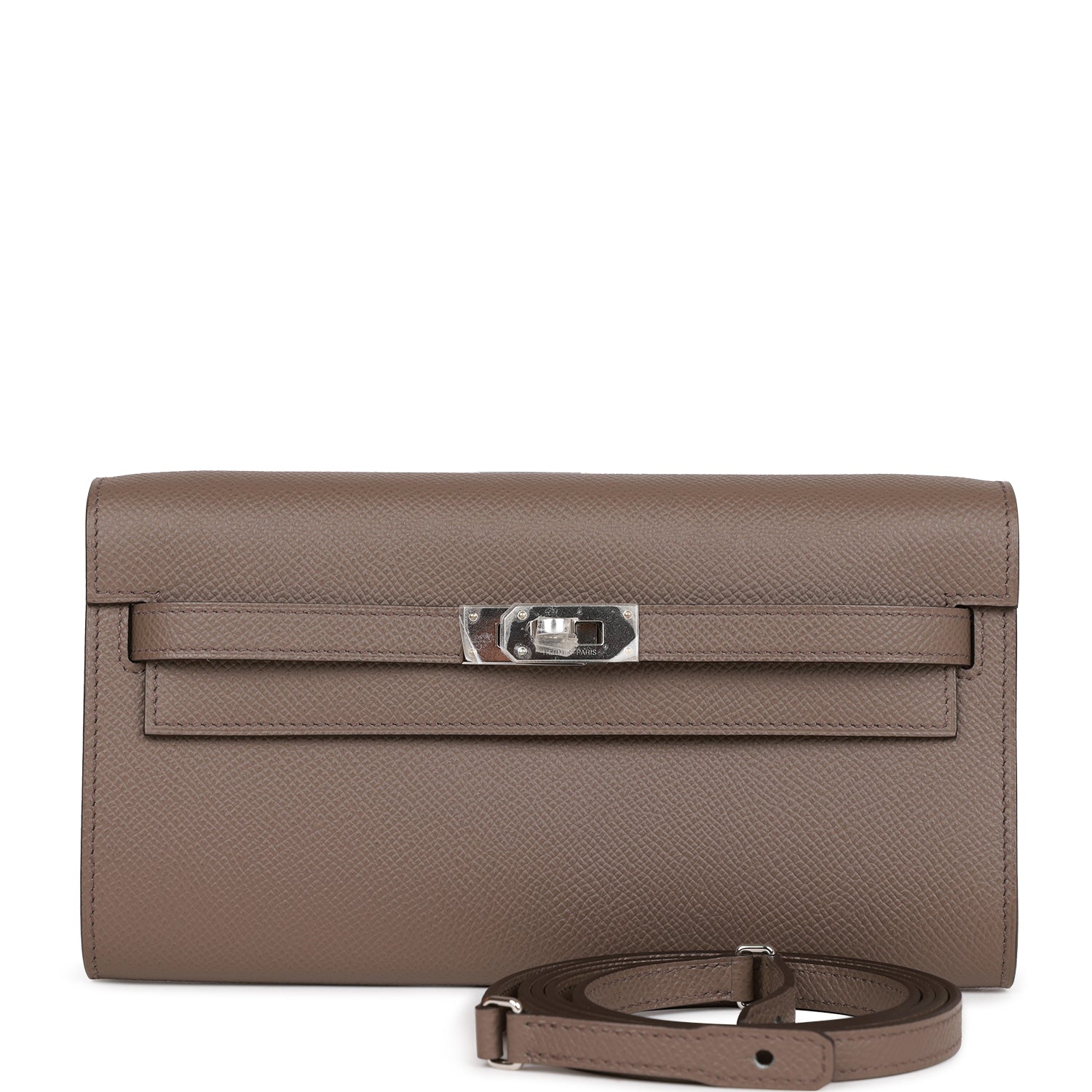 Hermes Kelly Wallet To Go Etain Epsom Palladium Hardware 1309890