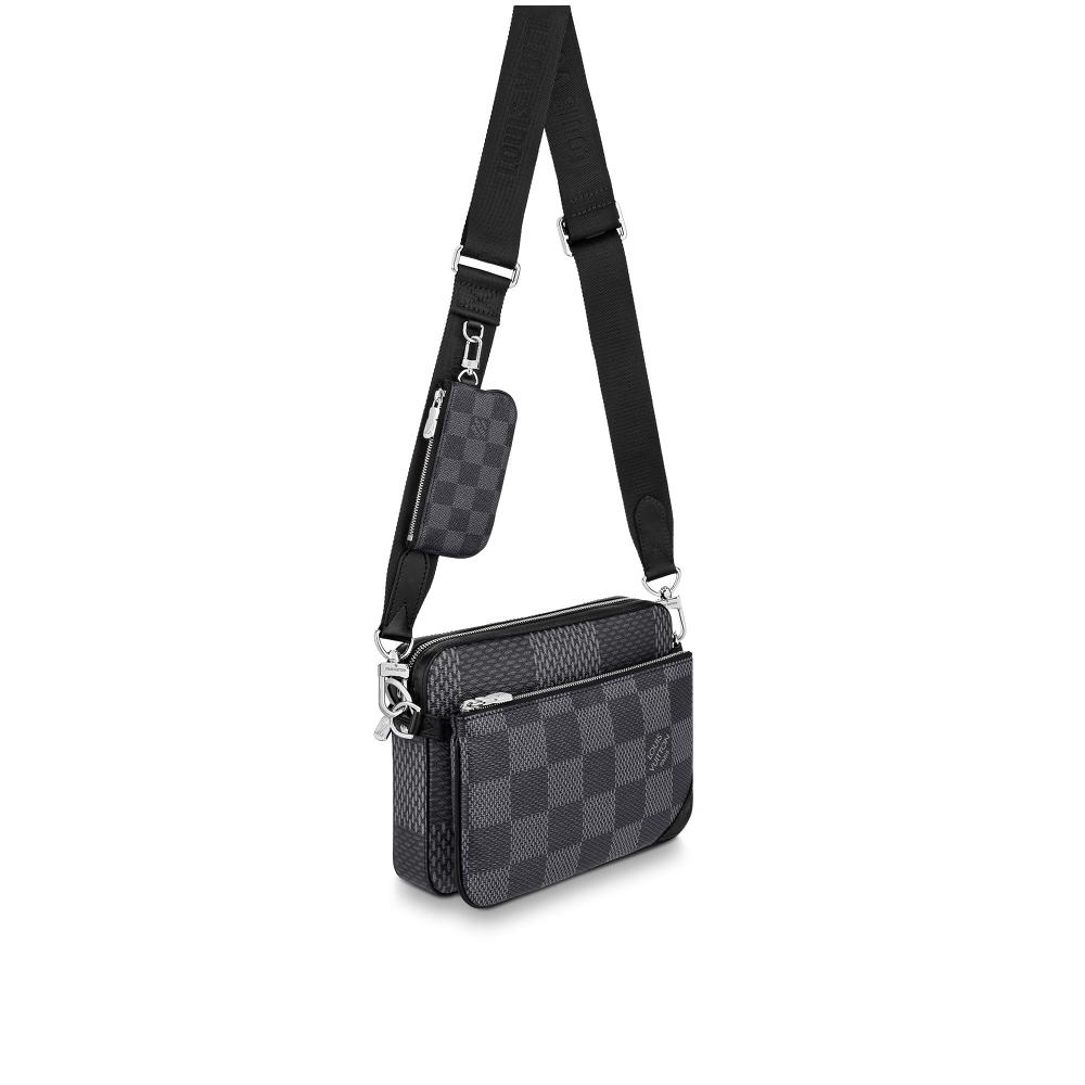 Trio Messenger Damier Graphite Canvas N50017