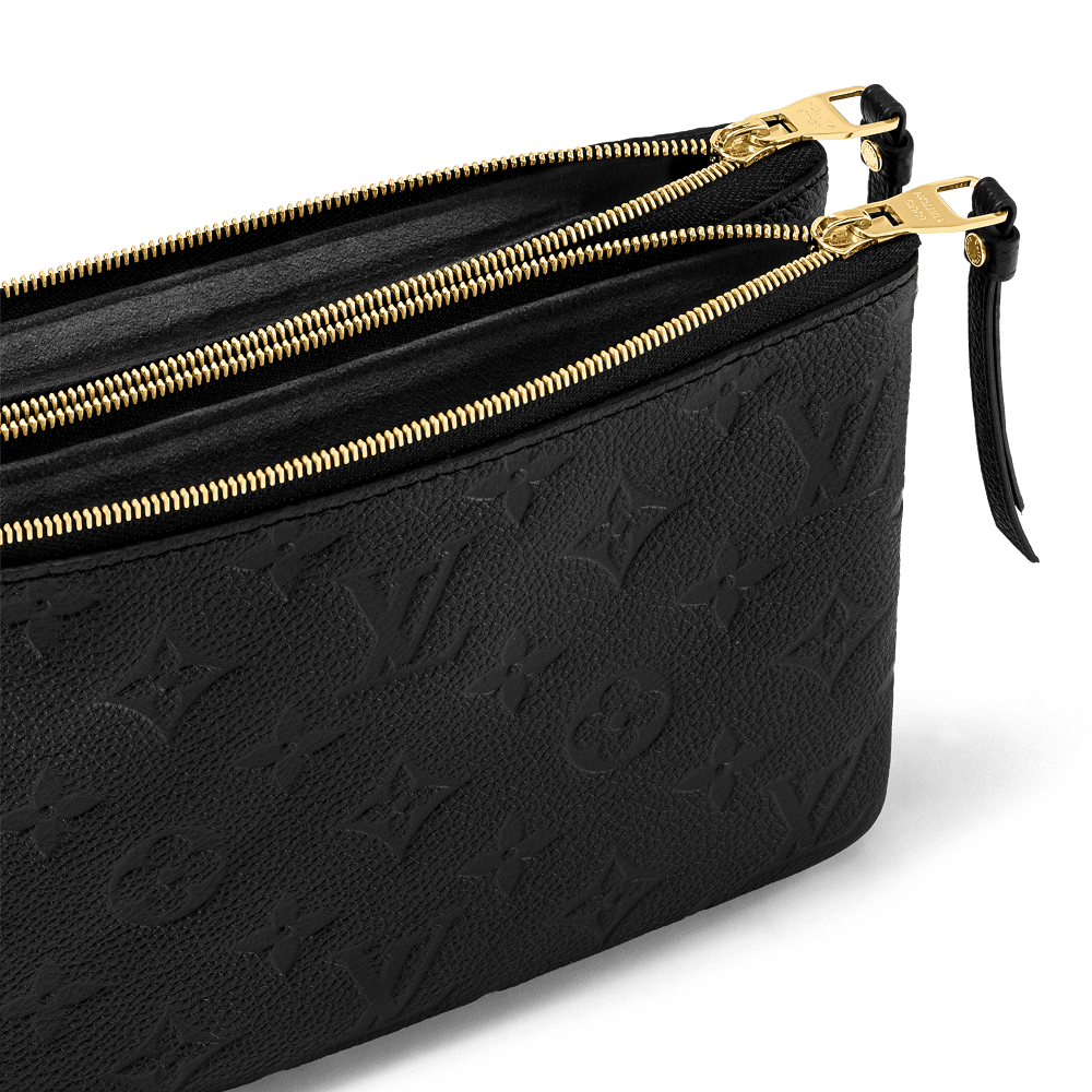 Double Zip Pochette Monogram Empreinte Leather M68568