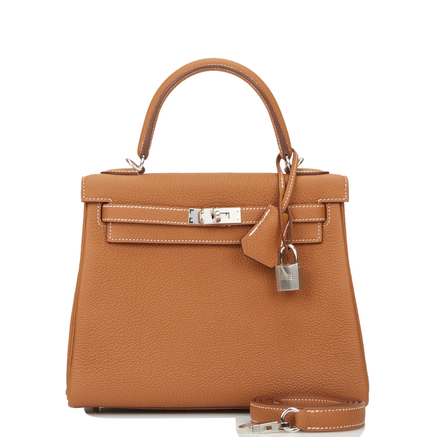 Hermes Kelly Retourne 25 Gold Togo Palladium Hardware 1335150