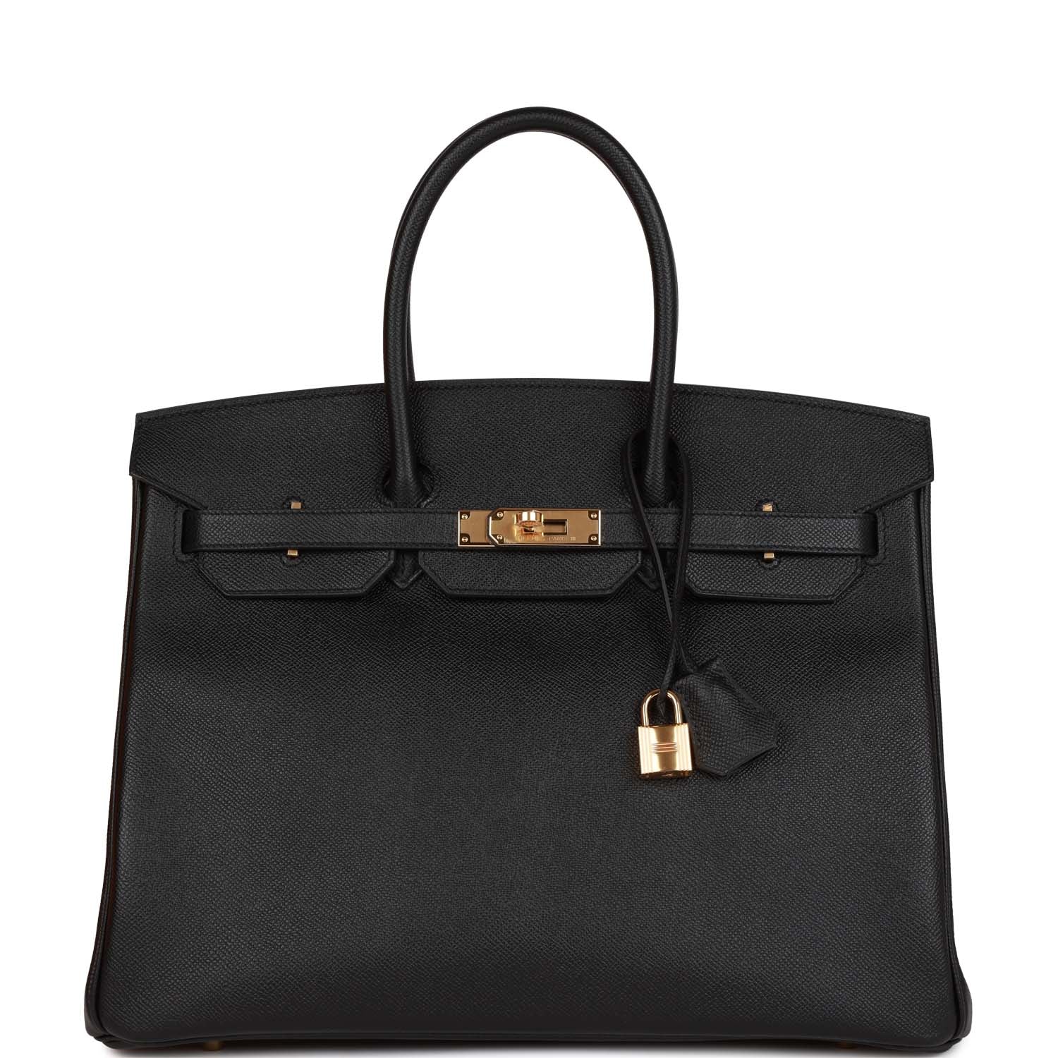 Hermes Birkin 35 Black Epsom Gold Hardware 855493