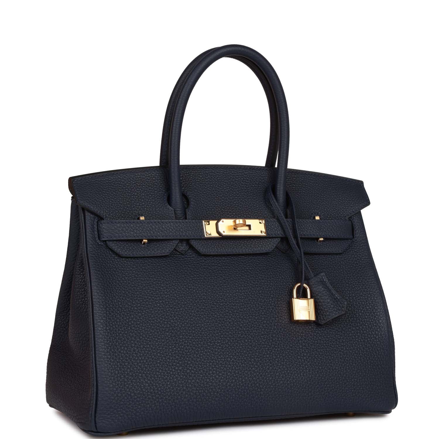 Hermes Birkin 30 Bleu Nuit Togo Gold Hardware 1397191