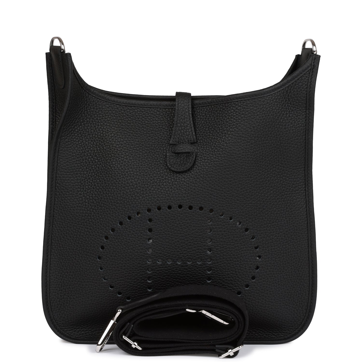 Hermes Evelyne III PM Black Clemence Palladium Hardware 580385