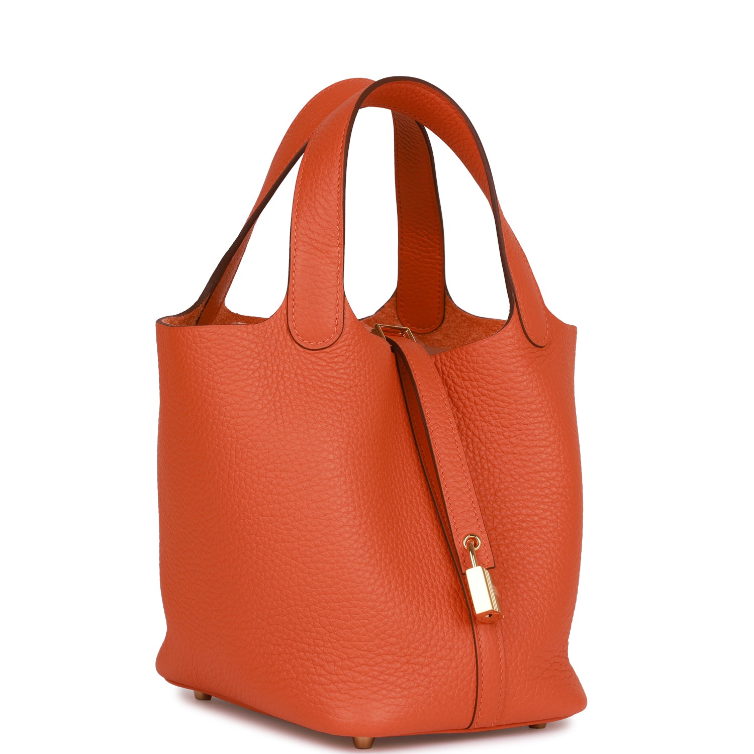 Hermes Picotin Lock 18 Orange Clemence Gold Hardware 1154274