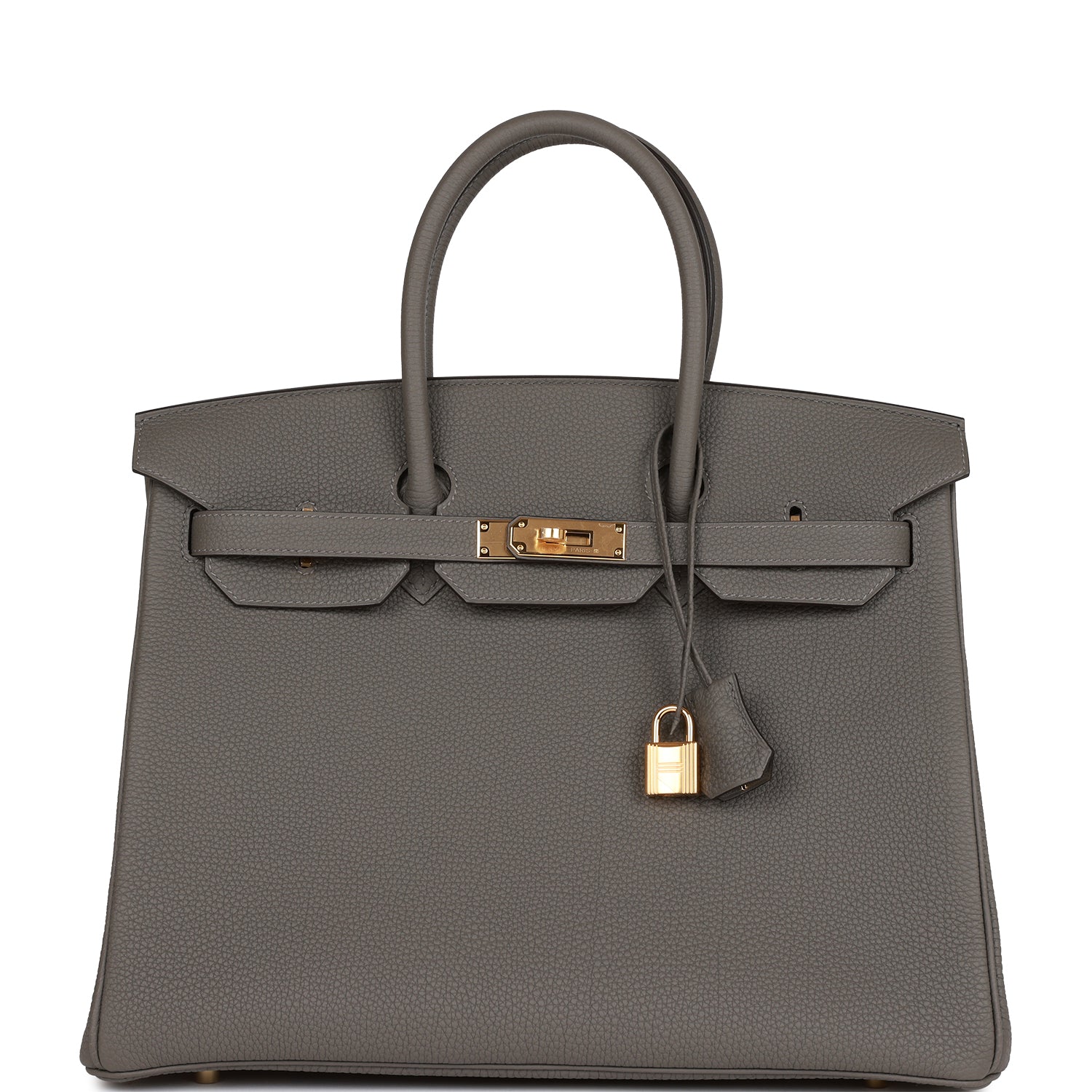 Hermes Birkin 35 Gris Meyer Togo Gold Hardware 971433