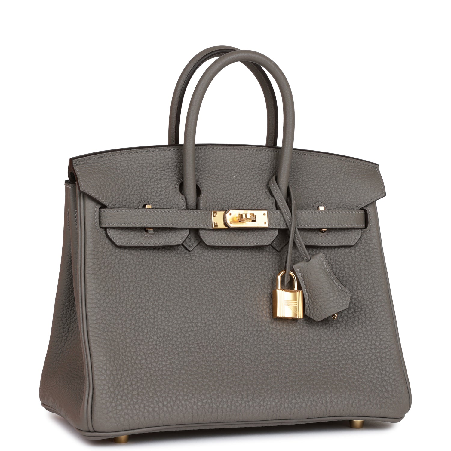 Hermes Birkin 25 Gris Meyer Togo Gold Hardware 971433