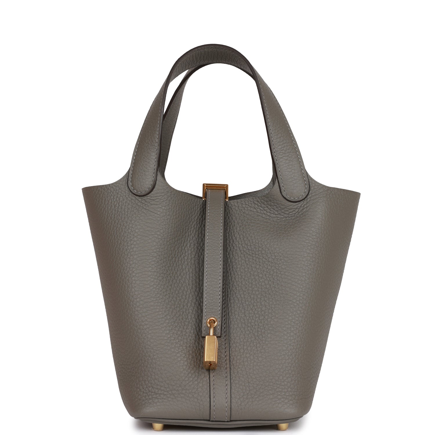 Hermes Picotin Lock 18 Gris Meyer Clemence Gold Hardware 870451