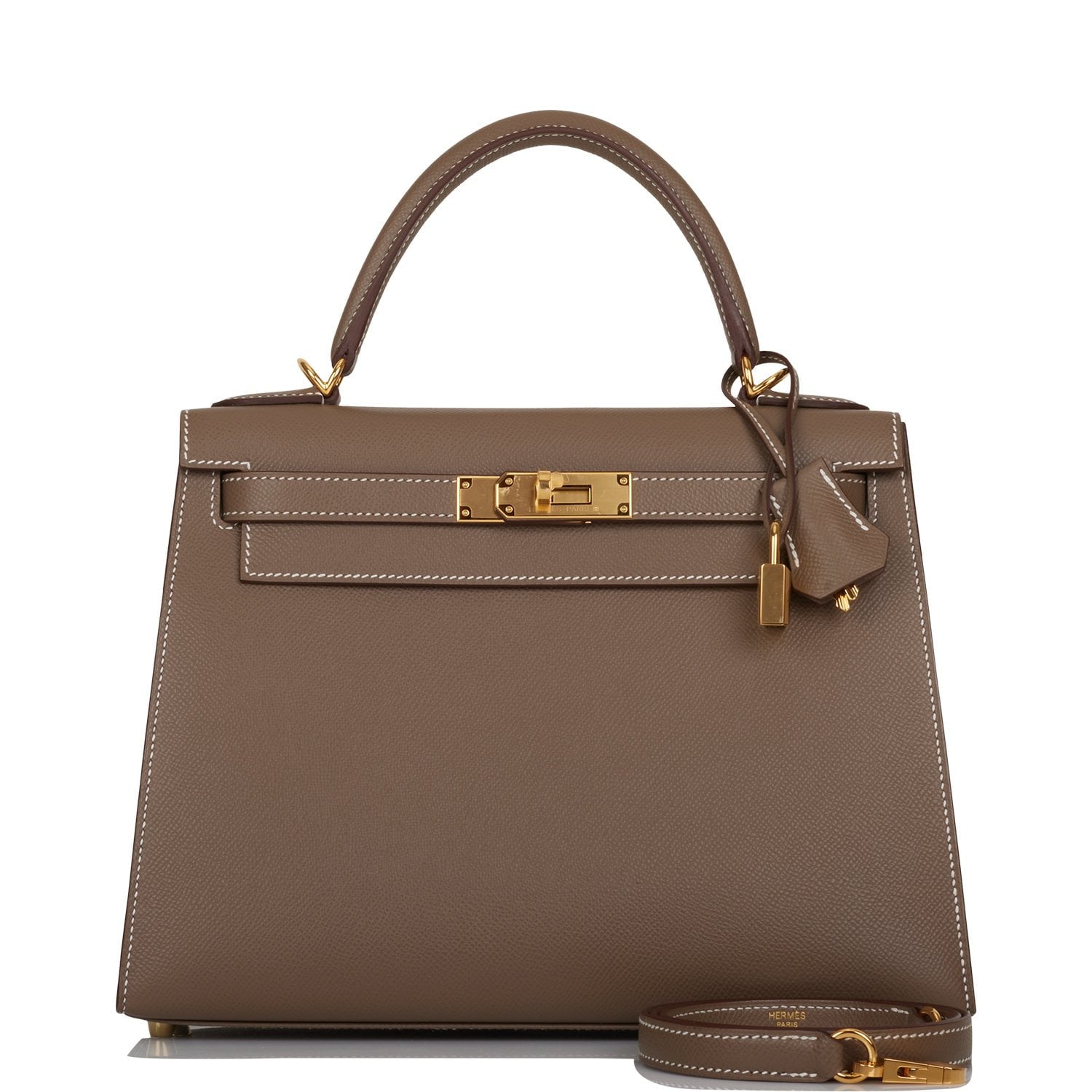 Hermes Kelly Sellier 28 Etoupe Epsom Gold Hardware 1434151