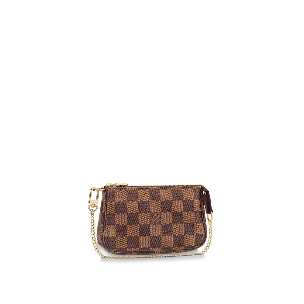Mini Pochette Accessoires Damier Ebène Canvas N58009