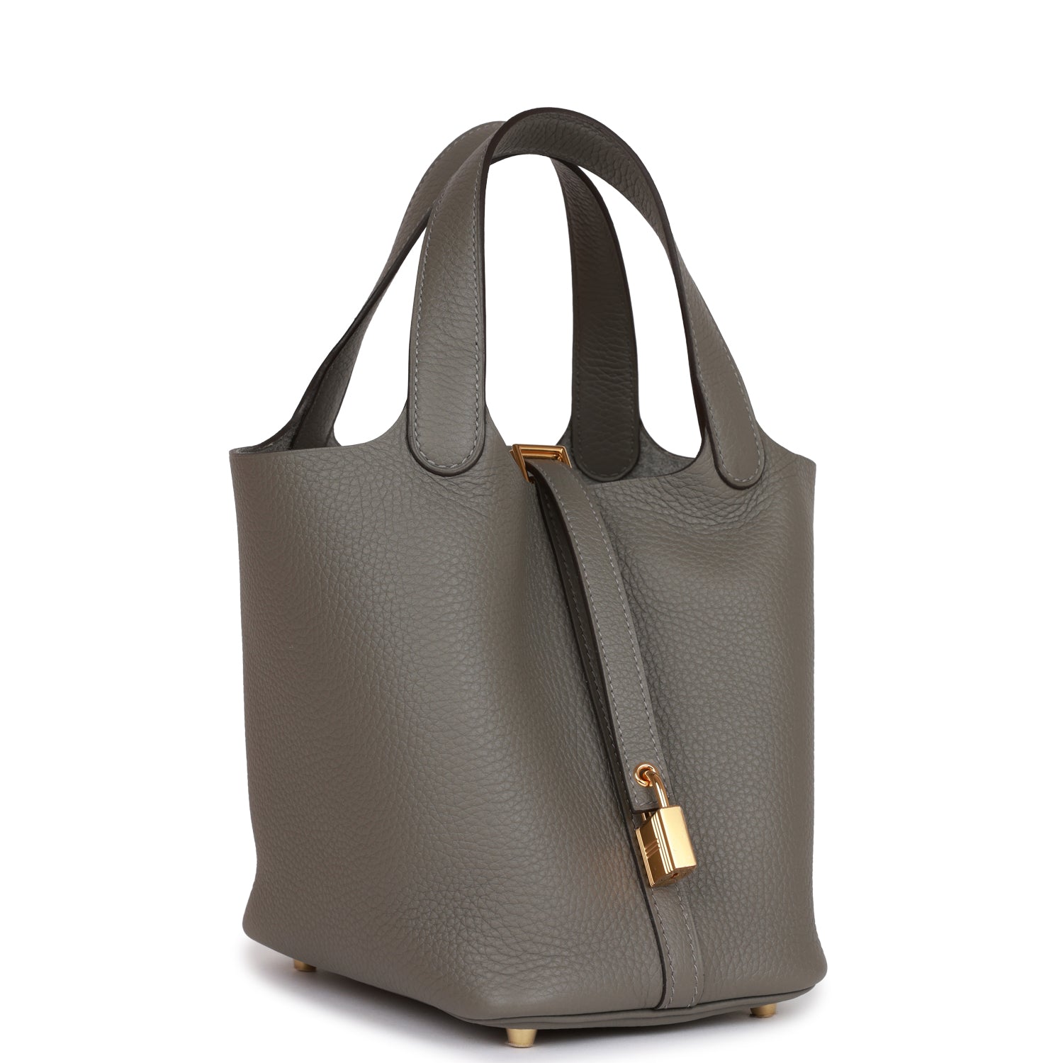 Hermes Picotin Lock 18 Gris Meyer Clemence Gold Hardware 870451