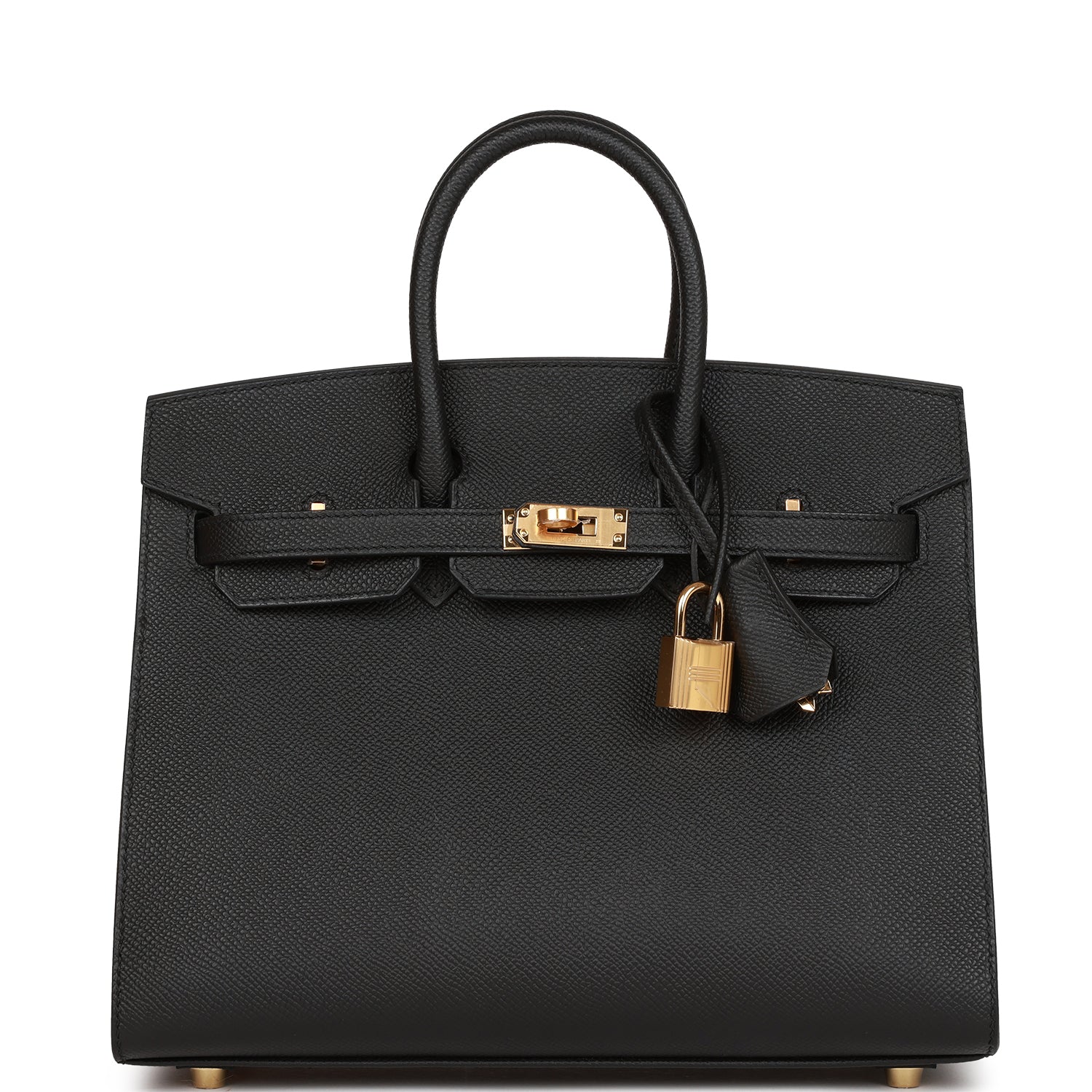 Hermes Birkin Sellier 25 Black Epsom Gold Hardware 959335