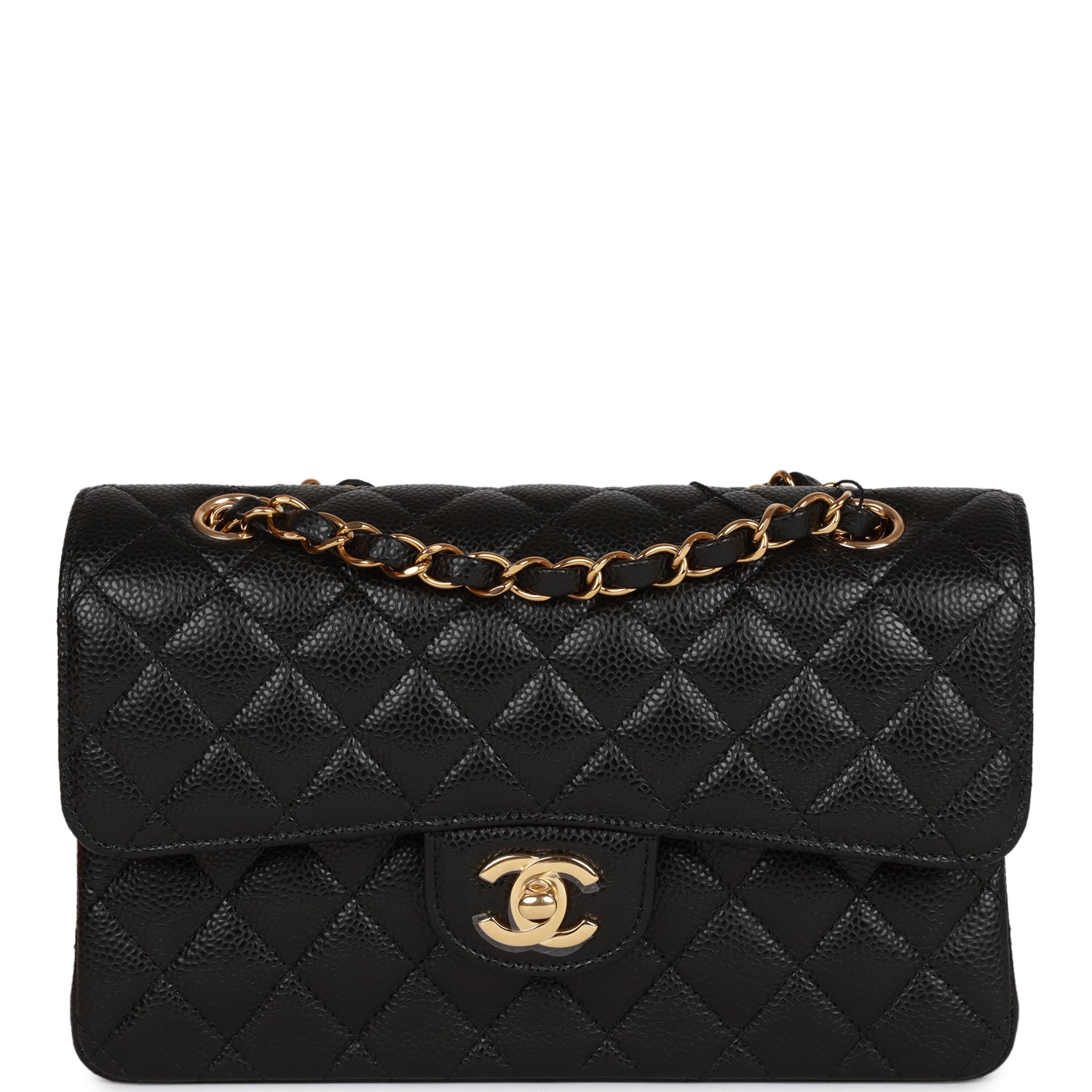 Chanel Small Classic Double Flap Black Caviar Gold Hardware 715200
