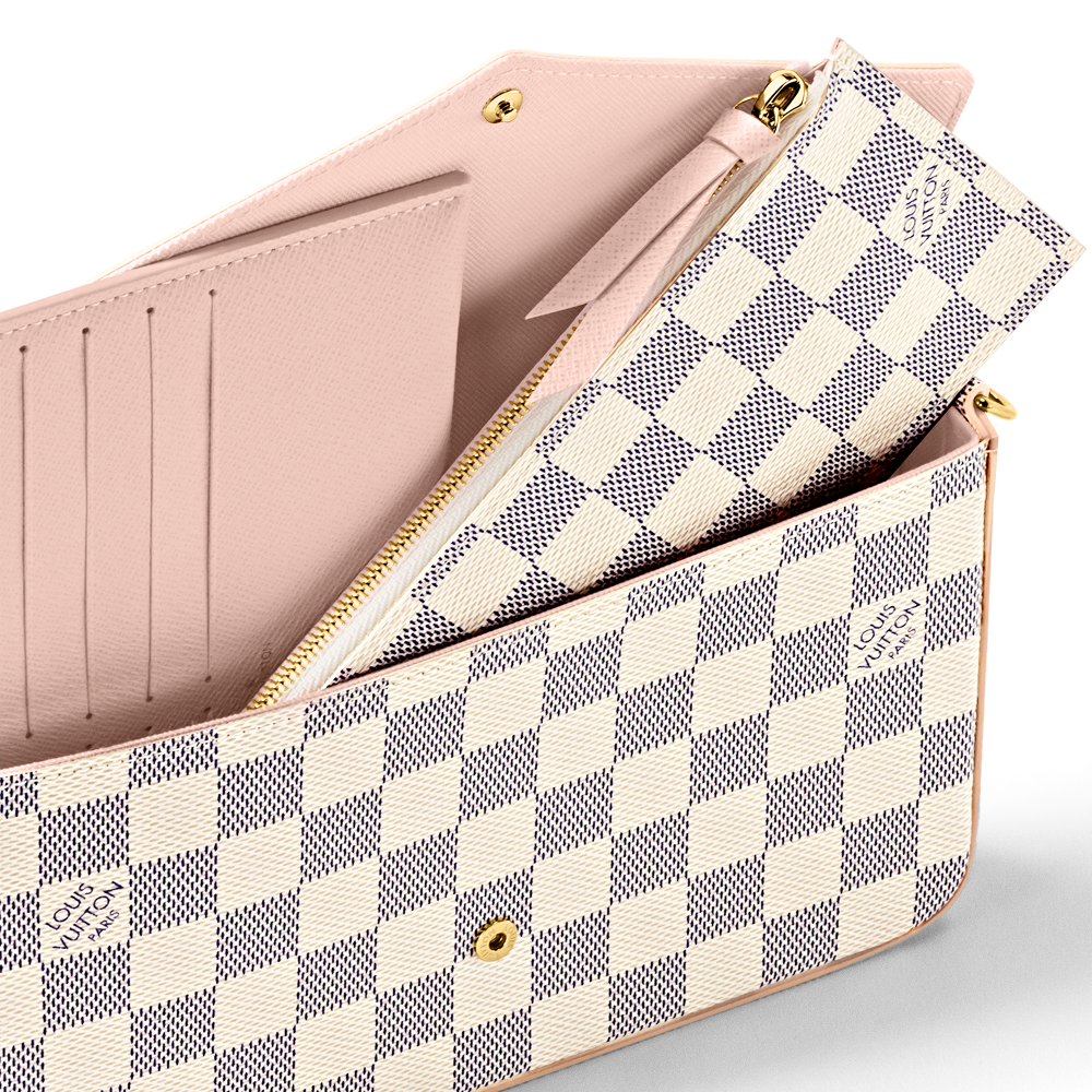 Félicie Pochette Damier Azur Canvas N63106
