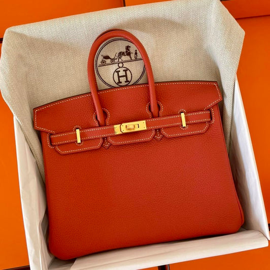 Hermes Birkin 25 Rouge de Coeur Togo Gold Hardware 441478