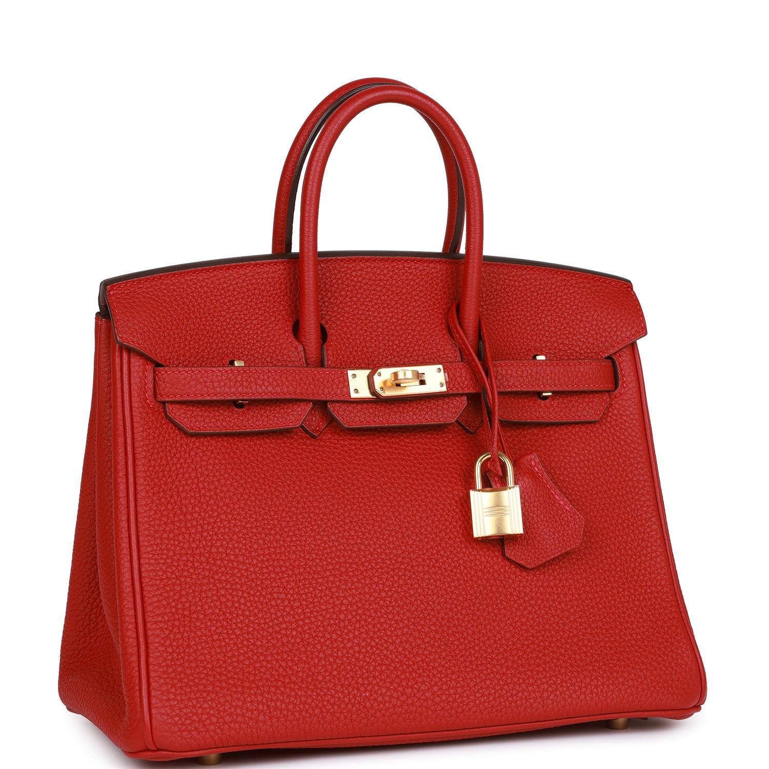 Hermes Birkin 25 Rouge Vif Togo Gold Hardware 321606
