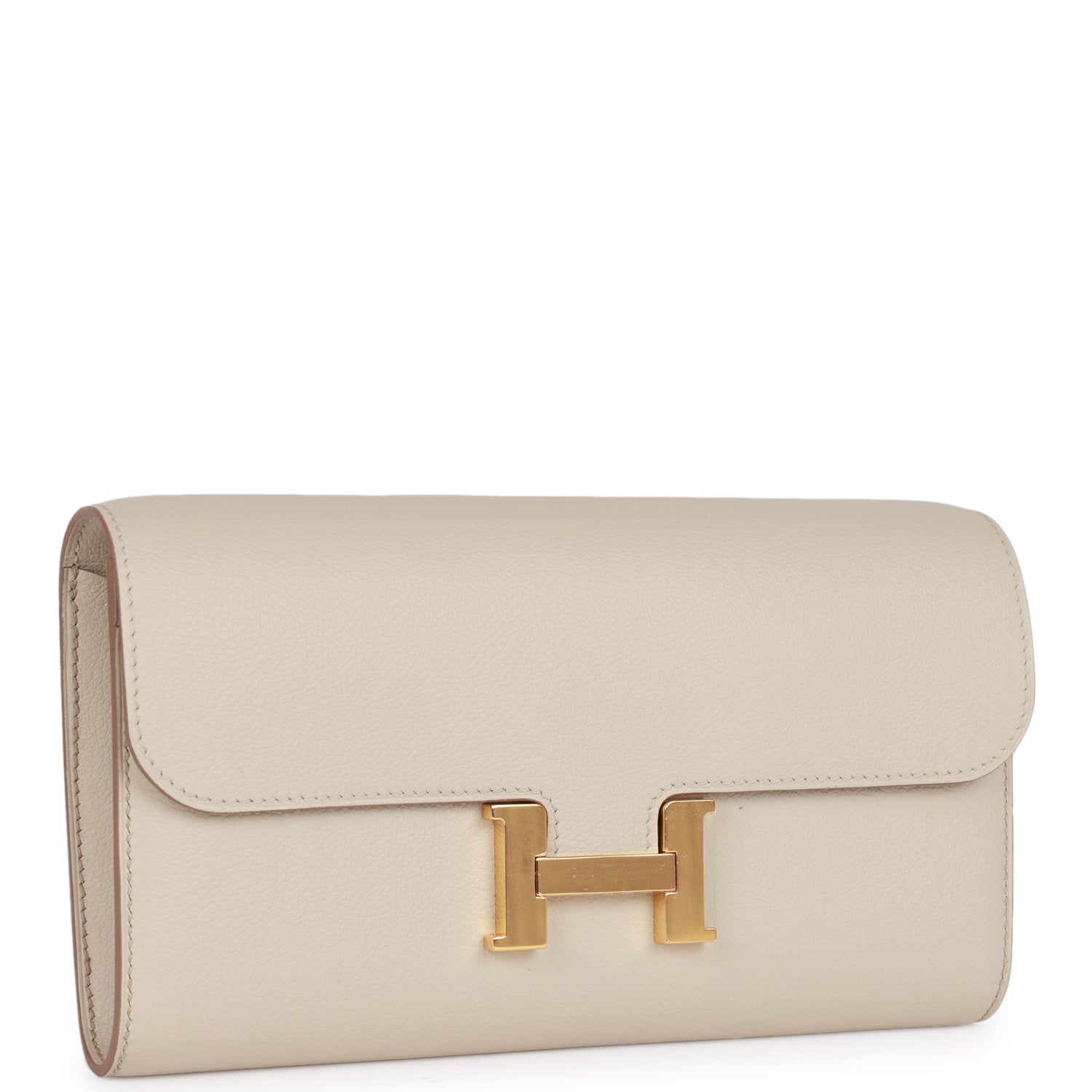 Hermes Constance Wallet To Go Beton Evercolor Gold Hardware 1312125