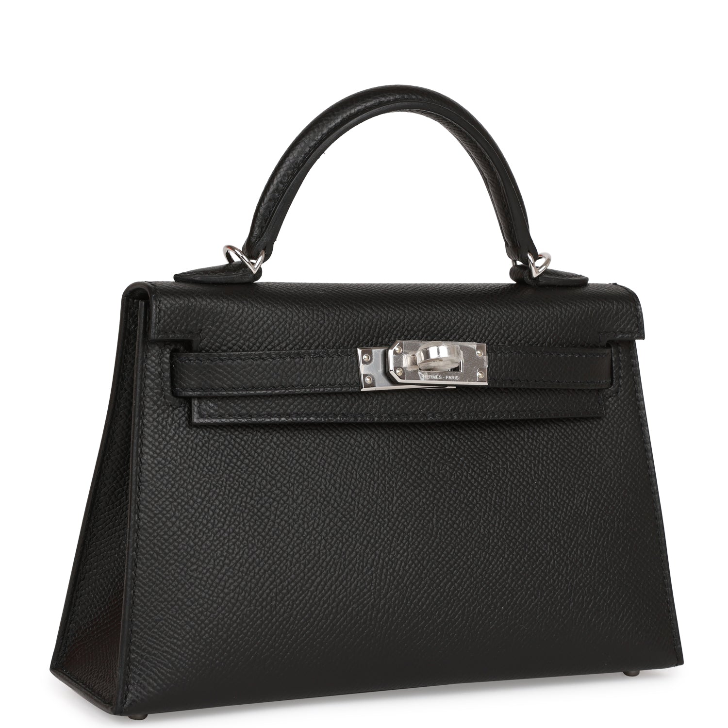 Hermes Kelly Sellier 20 Black Epsom Palladium Hardware 1424006